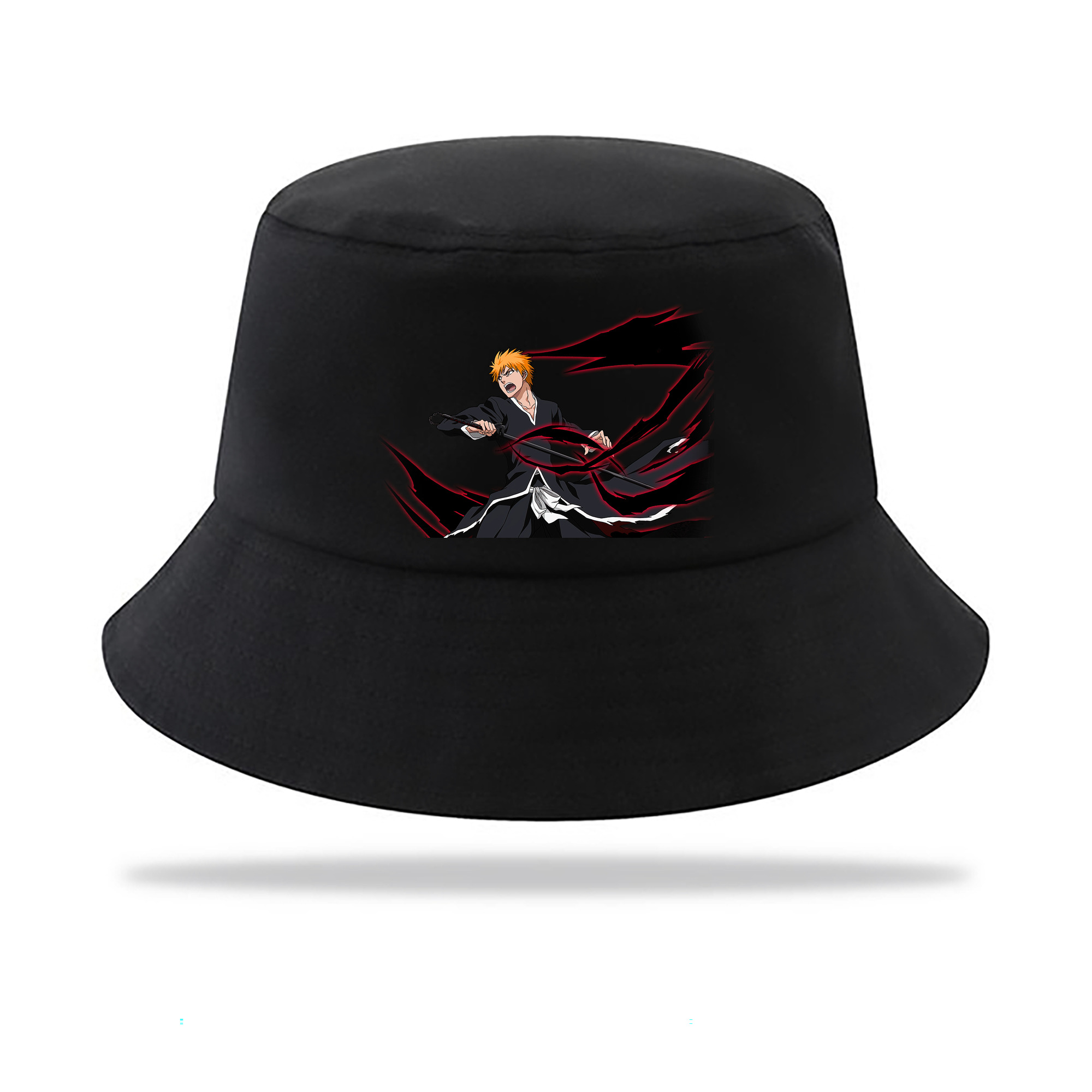 （画像用） ブリーチ 黒崎一護（くろさき いちご）BLEACH Kurosaki Ichigo アウトドア日除けバケットハット