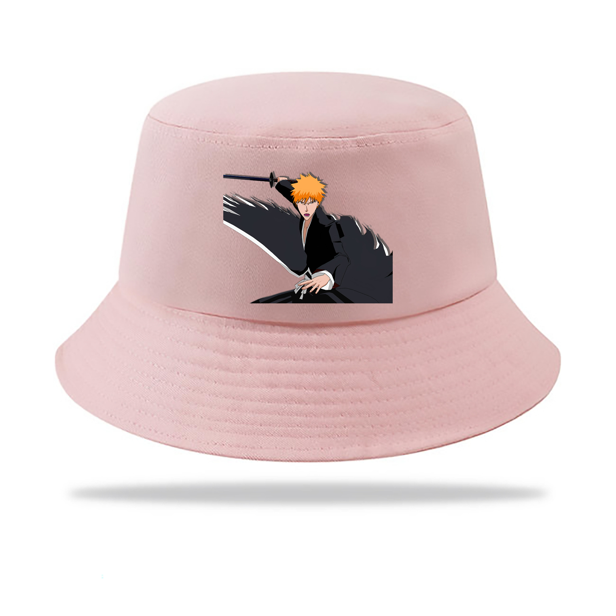 （画像用） ブリーチ 黒崎一護（くろさき いちご）BLEACH Kurosaki Ichigo アウトドア日除けバケットハット