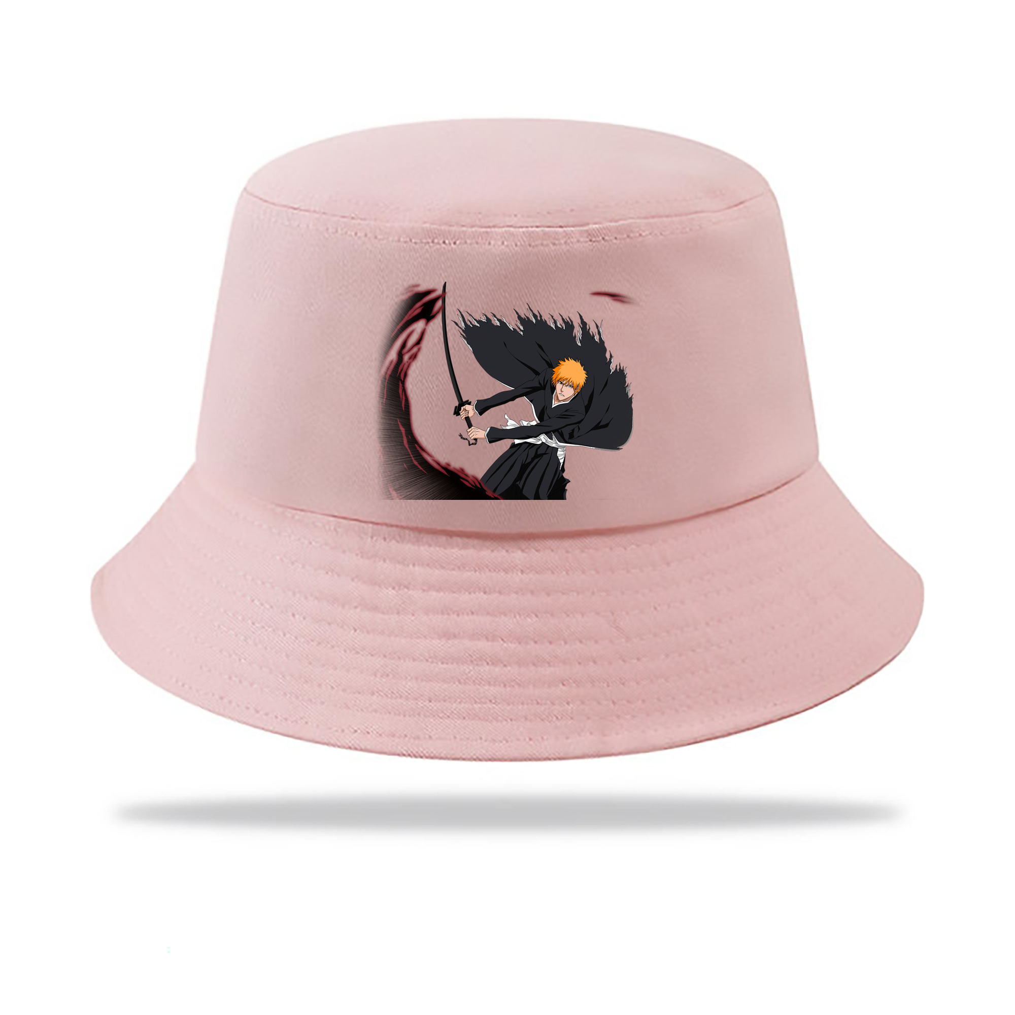 （画像用） ブリーチ 黒崎一護（くろさき いちご）BLEACH Kurosaki Ichigo アウトドア日除けバケットハット