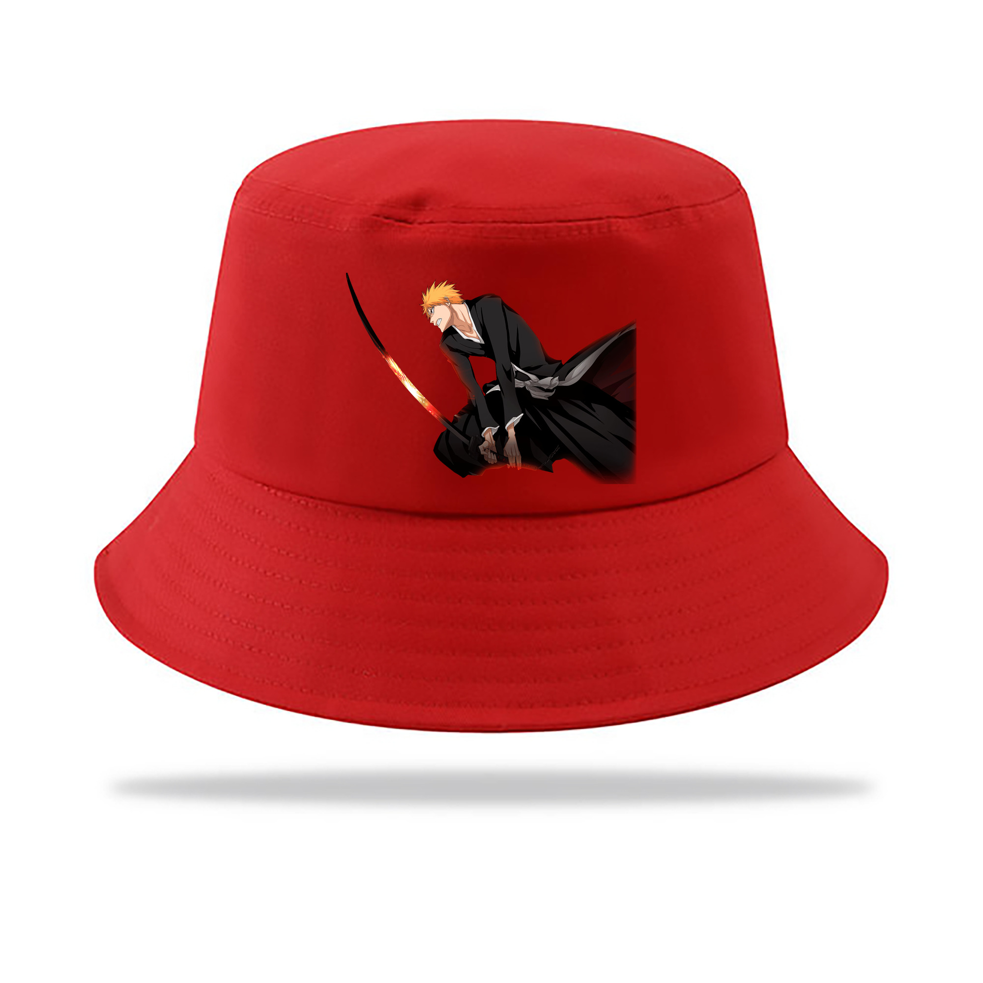 （画像用） ブリーチ 黒崎一護（くろさき いちご）BLEACH Kurosaki Ichigo アウトドア日除けバケットハット