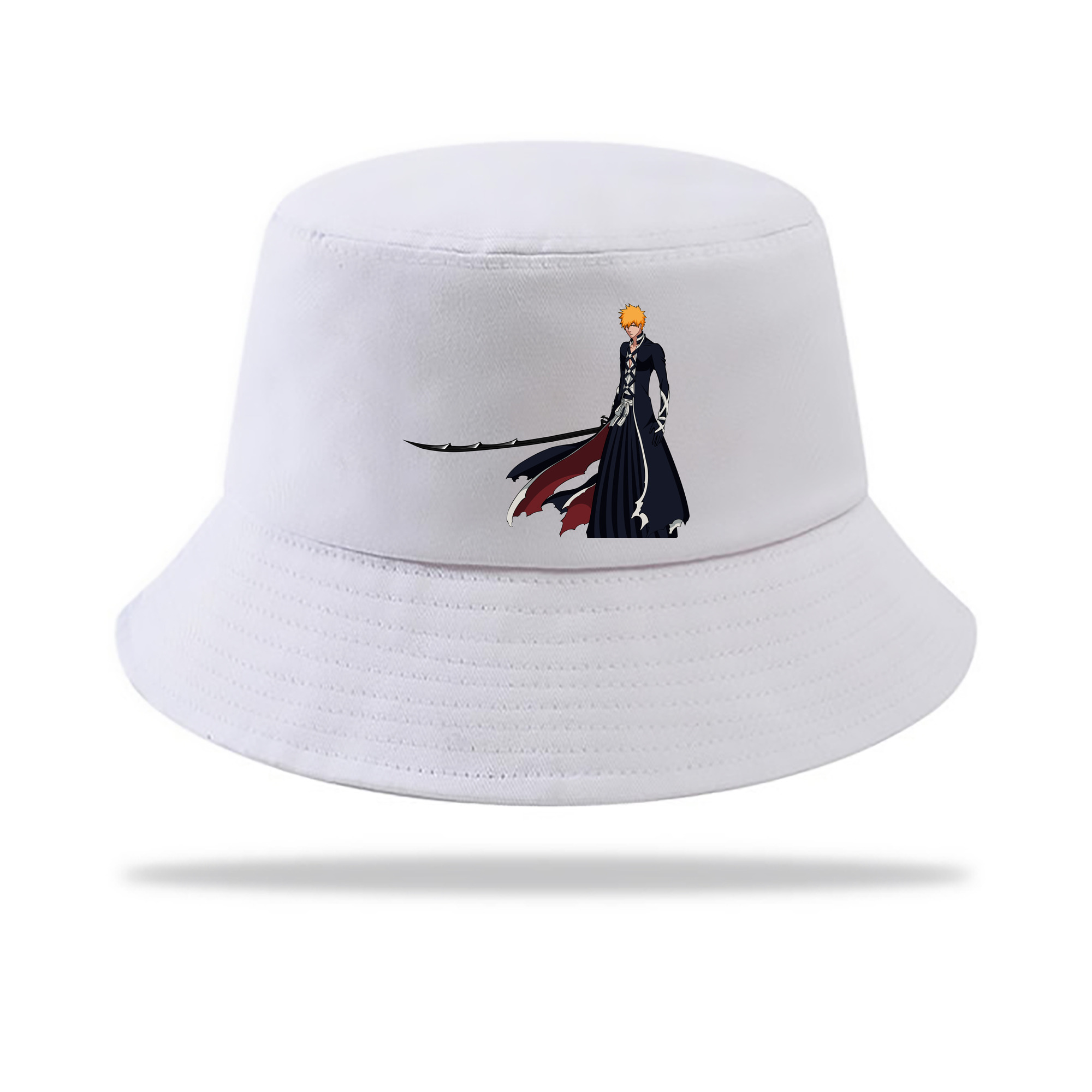 （画像用） ブリーチ 黒崎一護（くろさき いちご）BLEACH Kurosaki Ichigo アウトドア日除けバケットハット