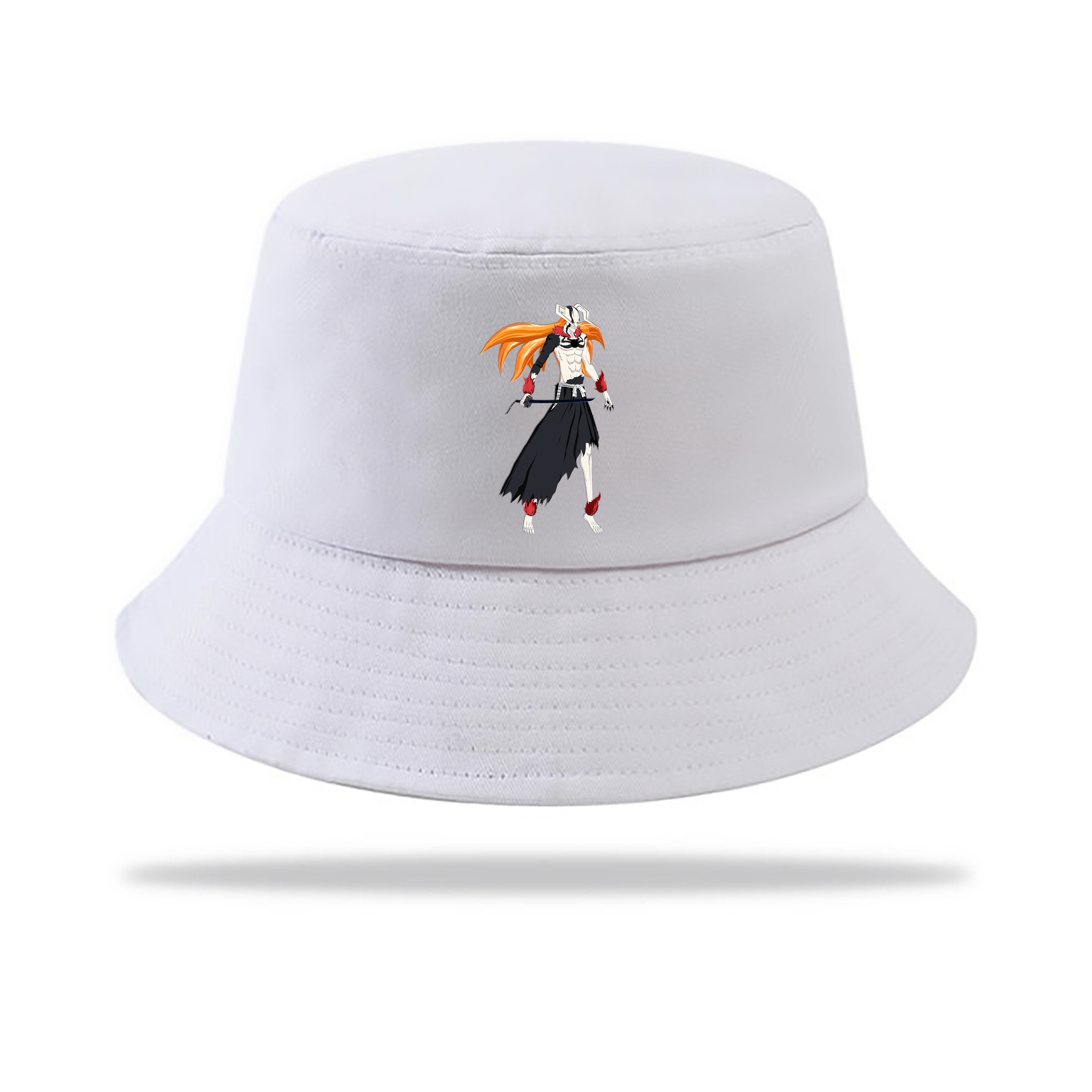 （画像用） ブリーチ 黒崎一護（くろさき いちご）BLEACH Kurosaki Ichigo アウトドア日除けバケットハット