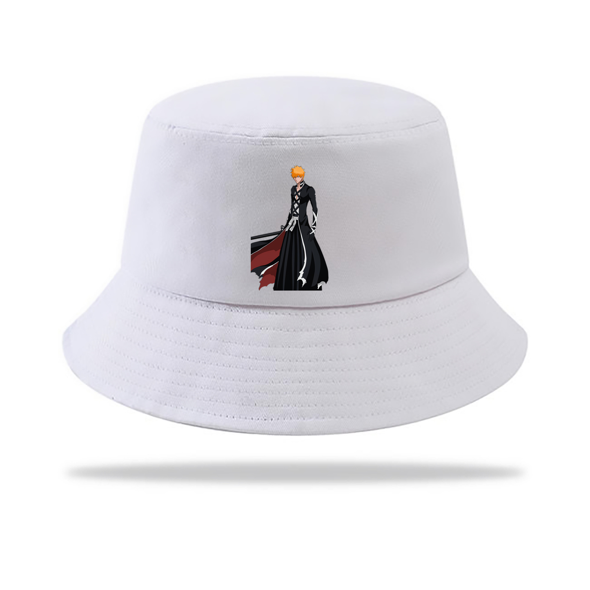 （画像用） ブリーチ 黒崎一護（くろさき いちご）BLEACH Kurosaki Ichigo アウトドア日除けバケットハット