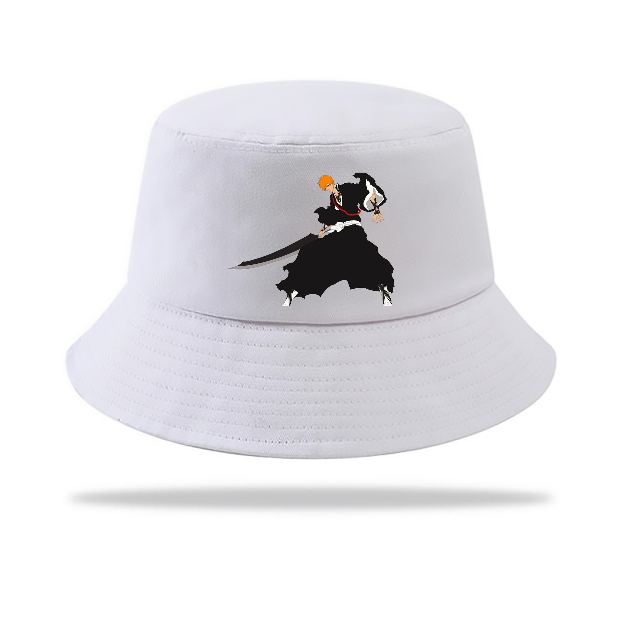 （画像用） ブリーチ 黒崎一護（くろさき いちご）BLEACH Kurosaki Ichigo アウトドア日除けバケットハット