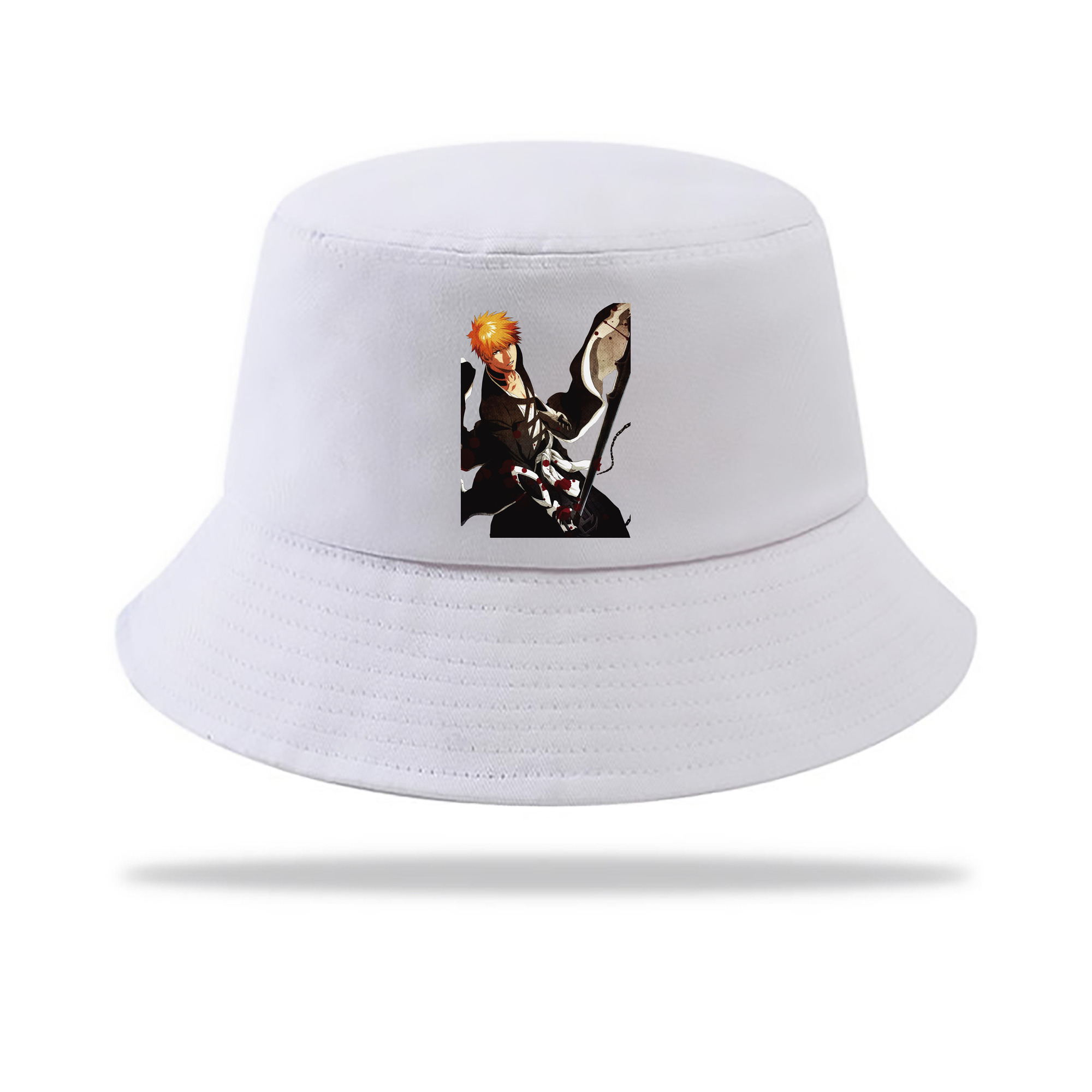 （画像用） ブリーチ 黒崎一護（くろさき いちご）BLEACH Kurosaki Ichigo アウトドア日除けバケットハット