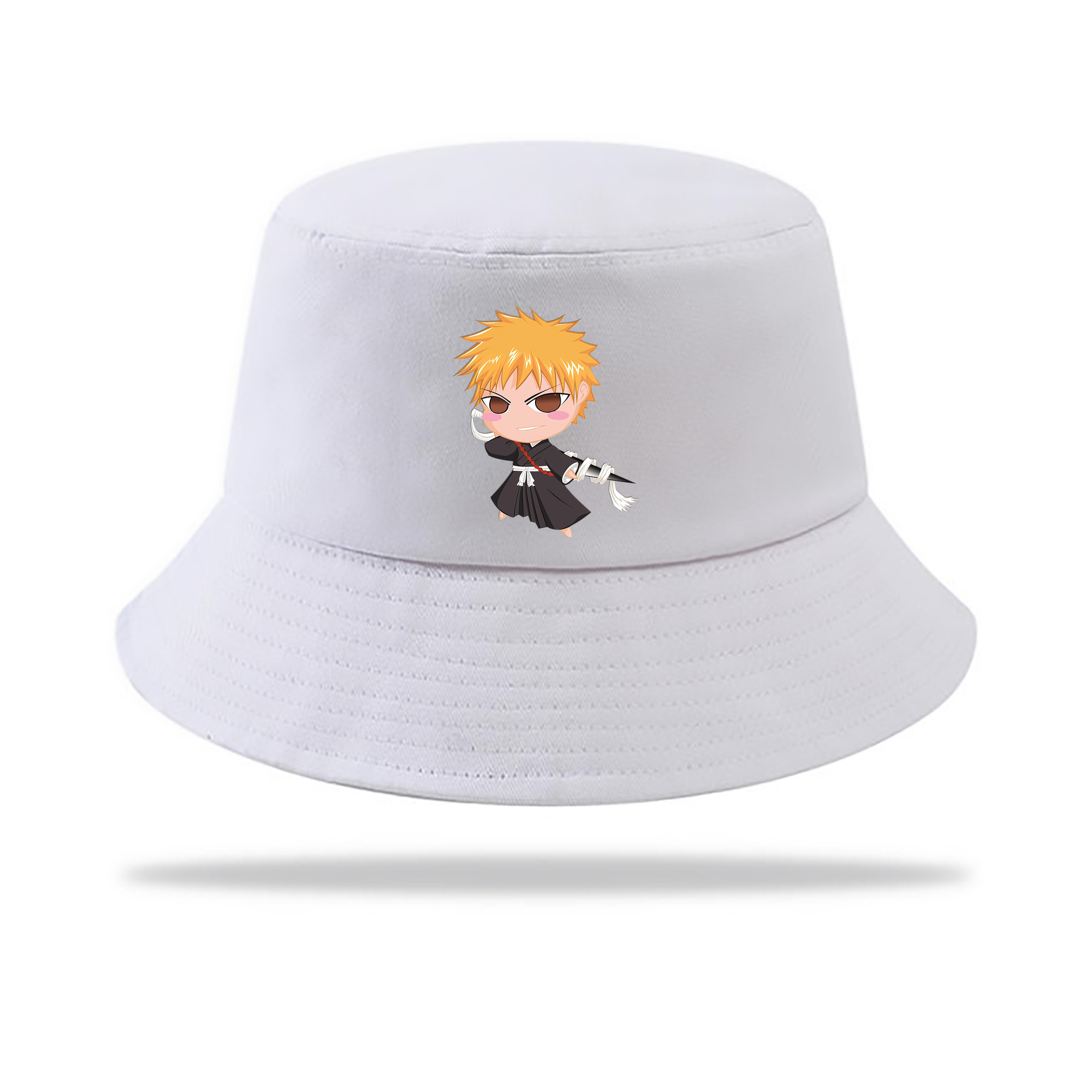 （画像用） ブリーチ 黒崎一護（くろさき いちご）BLEACH Kurosaki Ichigo アウトドア日除けバケットハット