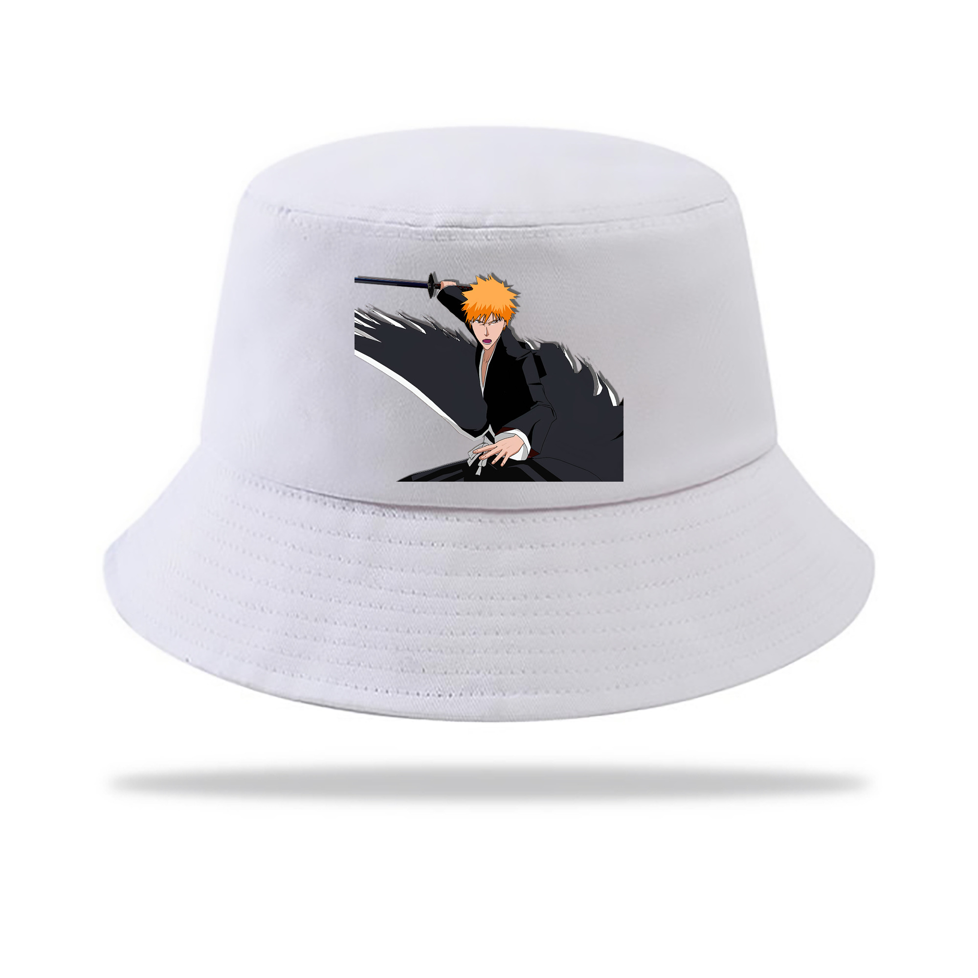 （画像用） ブリーチ 黒崎一護（くろさき いちご）BLEACH Kurosaki Ichigo アウトドア日除けバケットハット