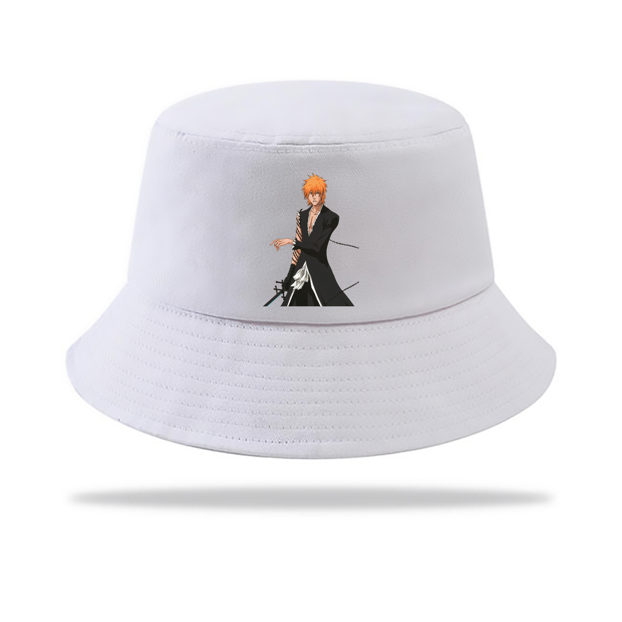 （画像用） ブリーチ 黒崎一護（くろさき いちご）BLEACH Kurosaki Ichigo アウトドア日除けバケットハット