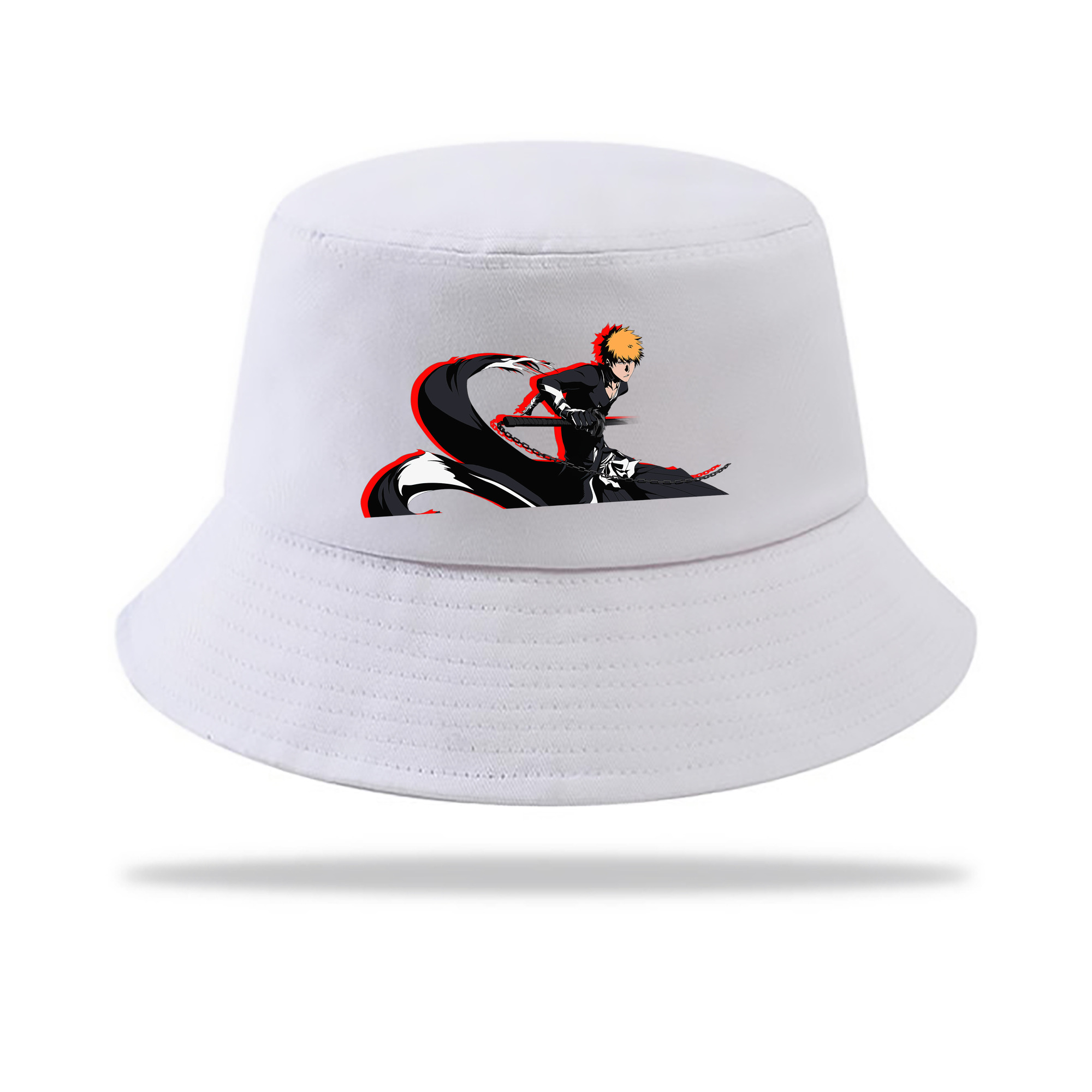 （画像用） ブリーチ 黒崎一護（くろさき いちご）BLEACH Kurosaki Ichigo アウトドア日除けバケットハット