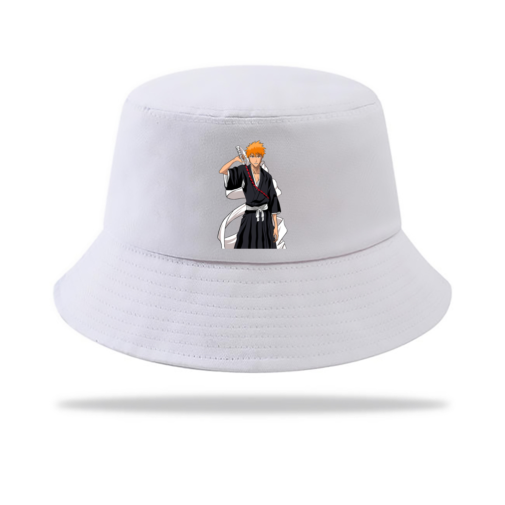 （画像用） ブリーチ 黒崎一護（くろさき いちご）BLEACH Kurosaki Ichigo アウトドア日除けバケットハット