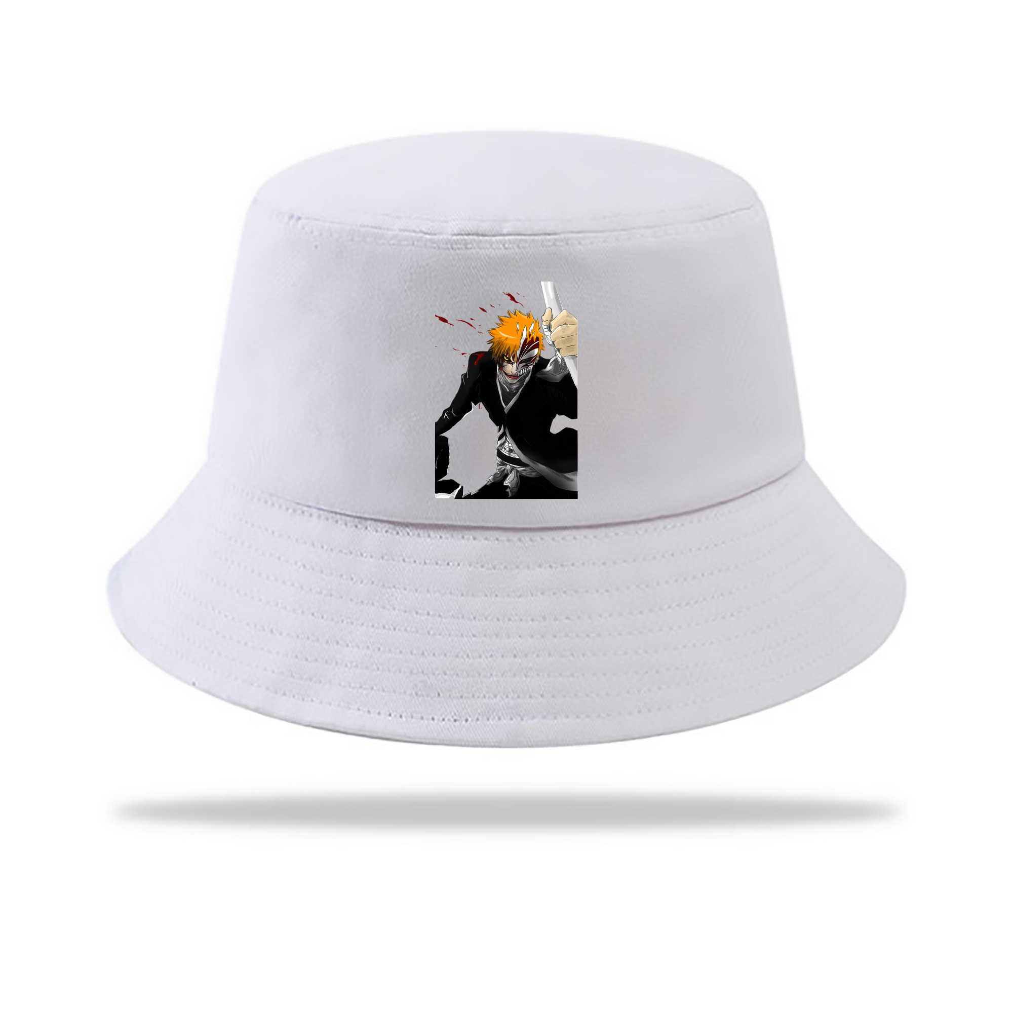 （画像用） ブリーチ 黒崎一護（くろさき いちご）BLEACH Kurosaki Ichigo アウトドア日除けバケットハット