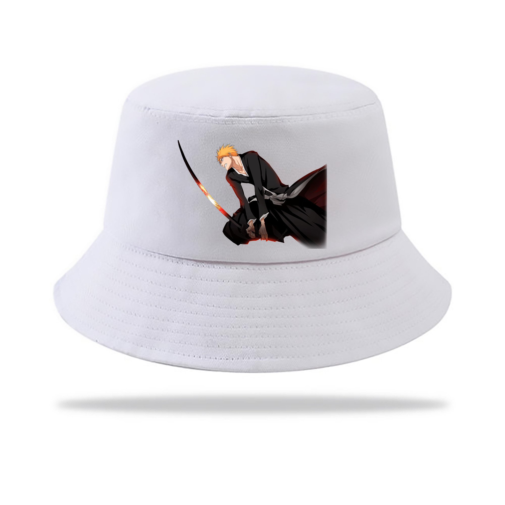 （画像用） ブリーチ 黒崎一護（くろさき いちご）BLEACH Kurosaki Ichigo アウトドア日除けバケットハット