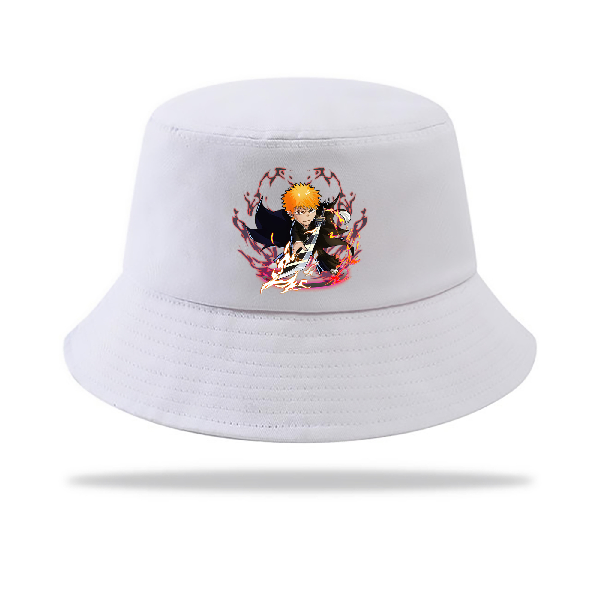 （画像用） ブリーチ 黒崎一護（くろさき いちご）BLEACH Kurosaki Ichigo アウトドア日除けバケットハット