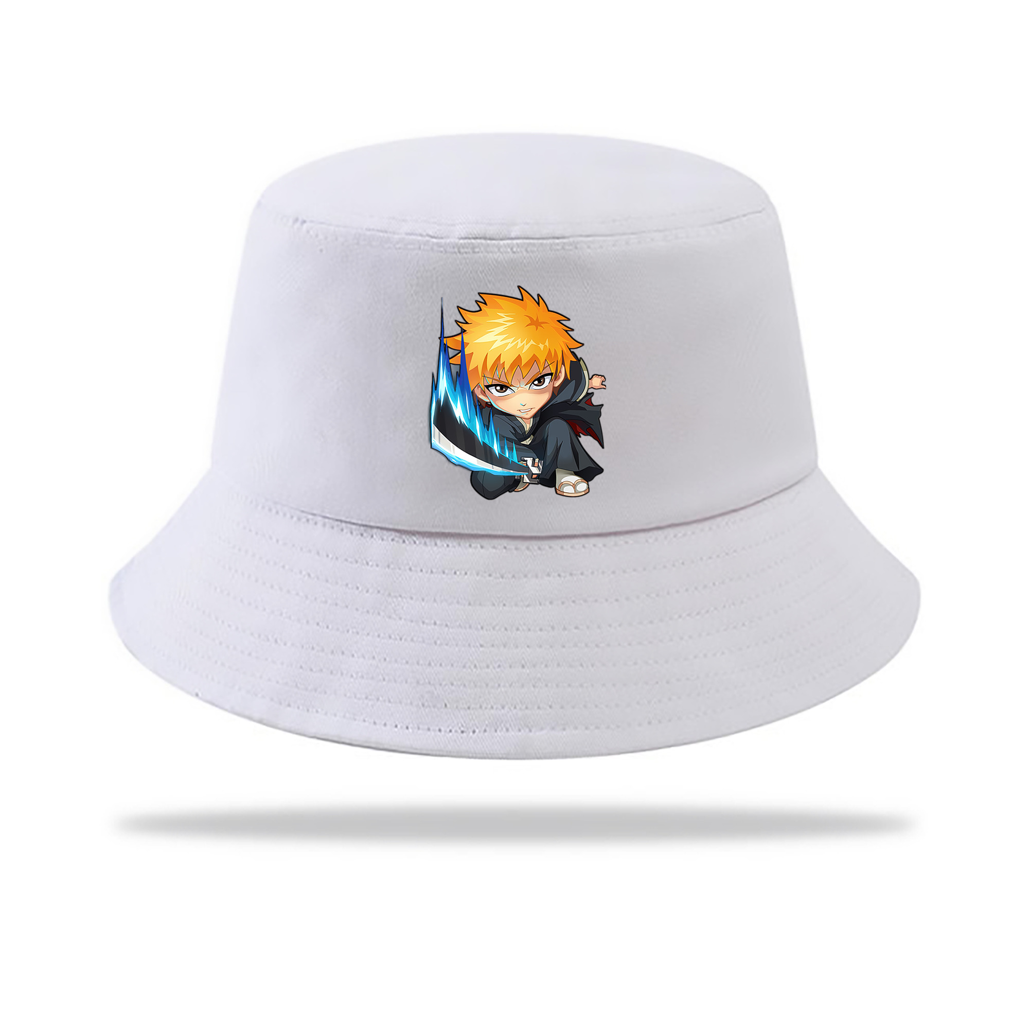 （画像用） ブリーチ 黒崎一護（くろさき いちご）BLEACH Kurosaki Ichigo アウトドア日除けバケットハット