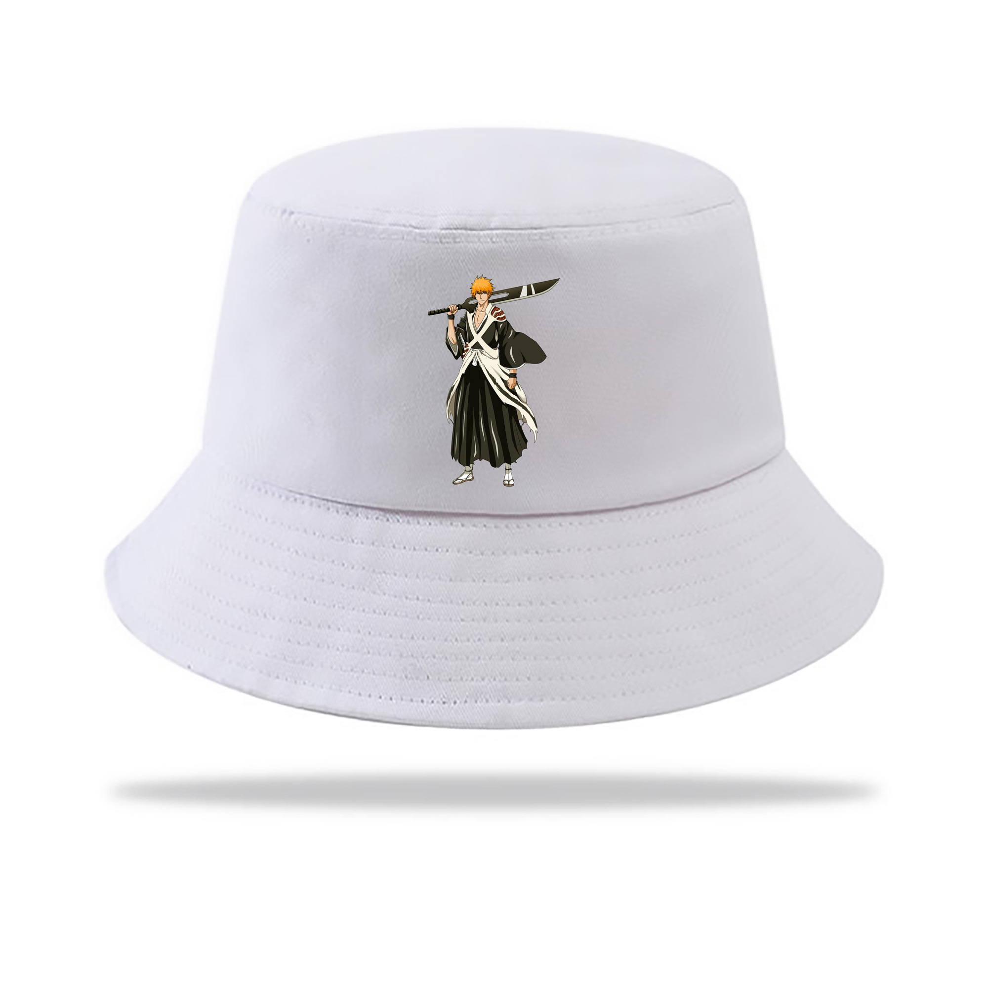 （画像用） ブリーチ 黒崎一護（くろさき いちご）BLEACH Kurosaki Ichigo アウトドア日除けバケットハット