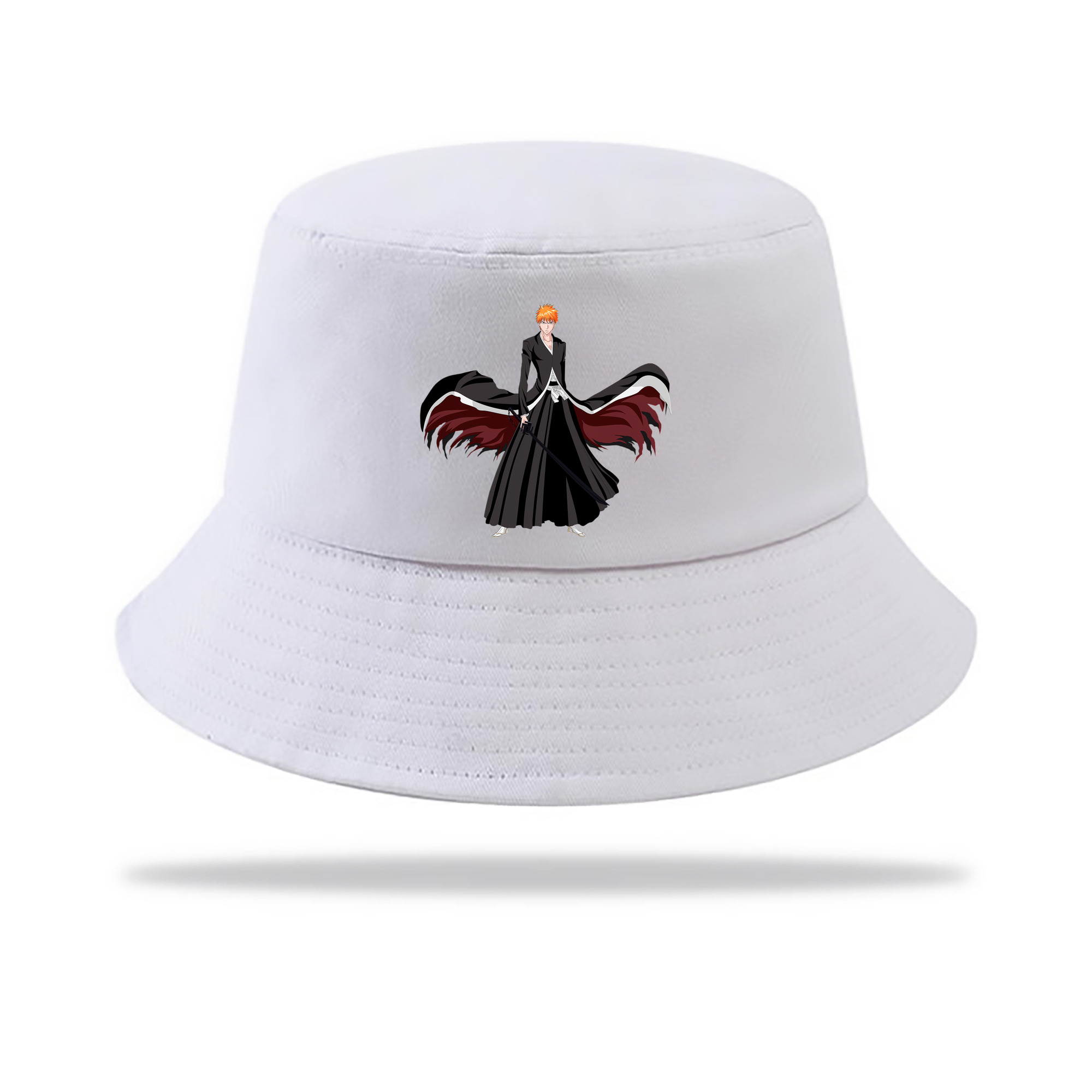 （画像用） ブリーチ 黒崎一護（くろさき いちご）BLEACH Kurosaki Ichigo アウトドア日除けバケットハット