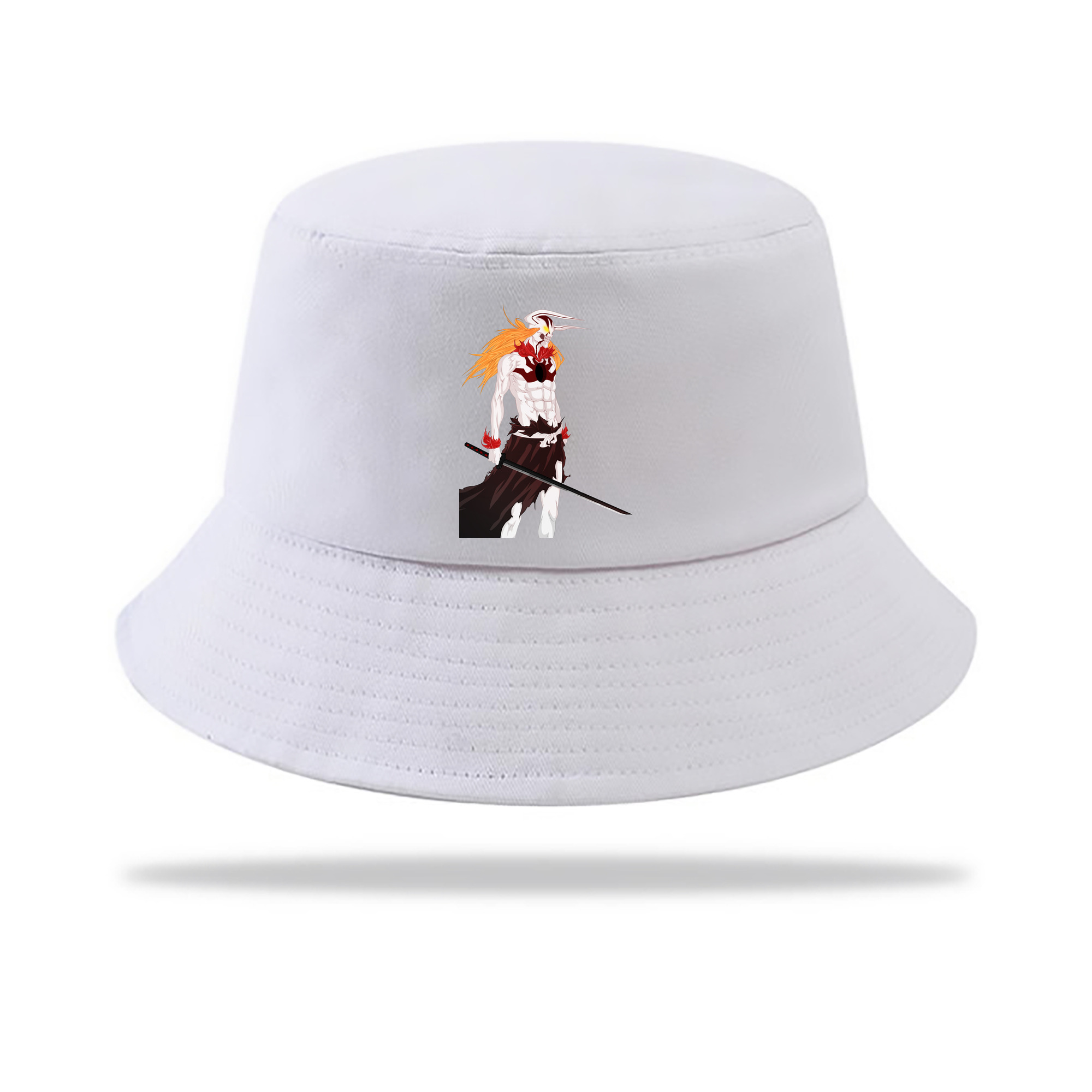 （画像用） ブリーチ 黒崎一護（くろさき いちご）BLEACH Kurosaki Ichigo アウトドア日除けバケットハット