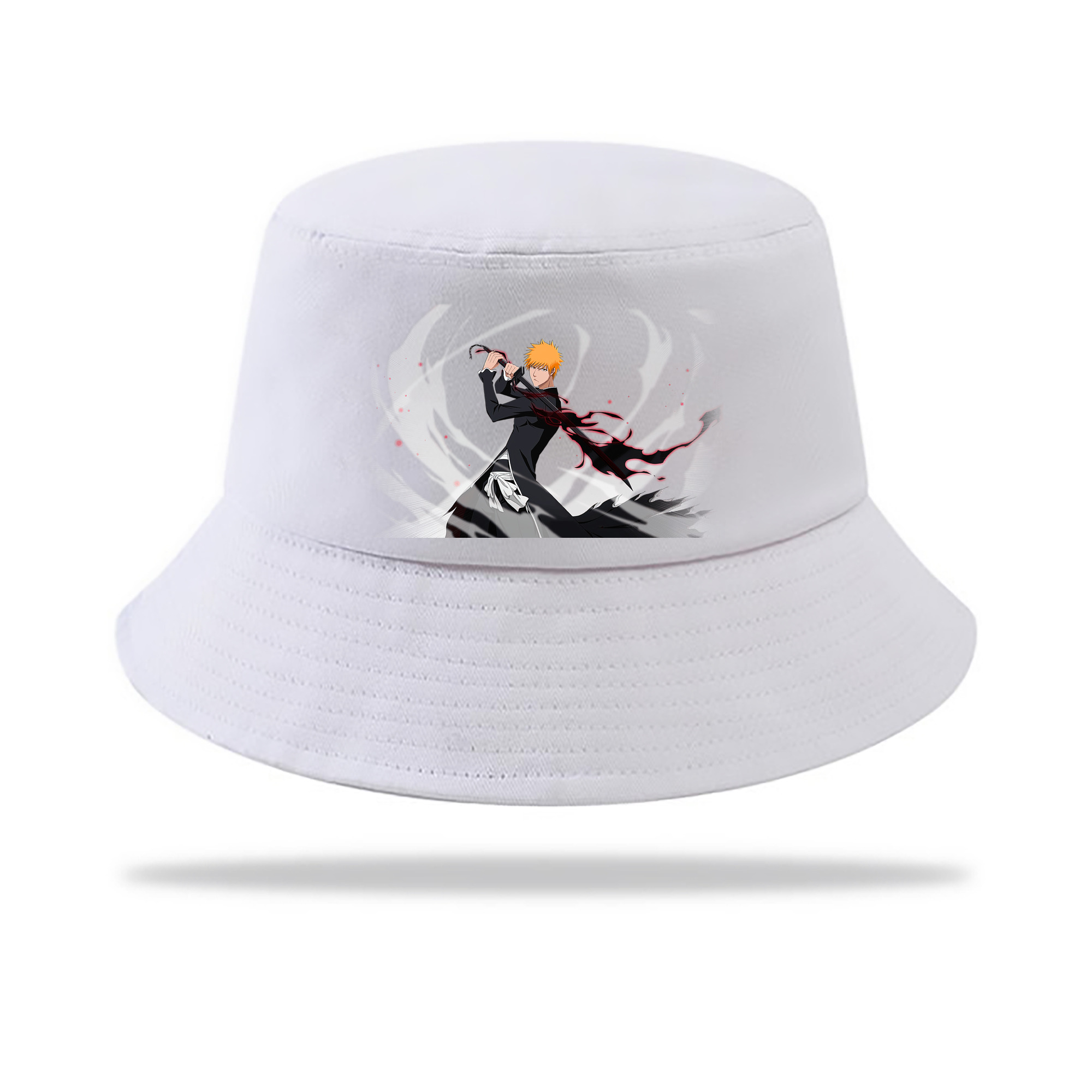 （画像用） ブリーチ 黒崎一護（くろさき いちご）BLEACH Kurosaki Ichigo アウトドア日除けバケットハット