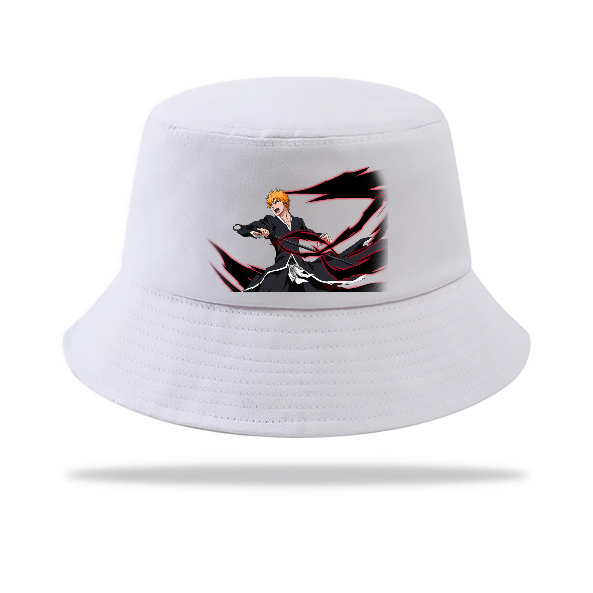 （画像用） ブリーチ 黒崎一護（くろさき いちご）BLEACH Kurosaki Ichigo アウトドア日除けバケットハット
