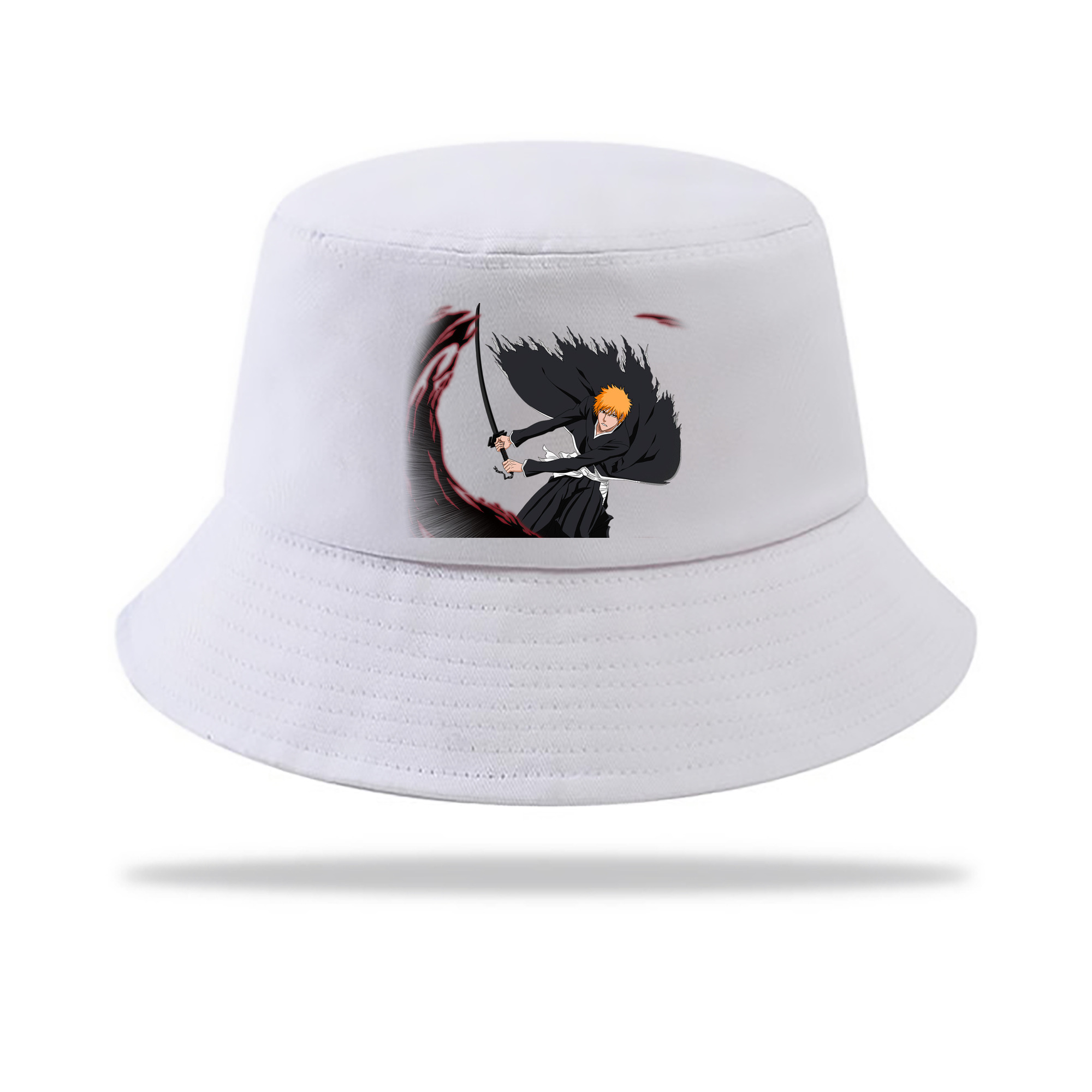 （画像用） ブリーチ 黒崎一護（くろさき いちご）BLEACH Kurosaki Ichigo アウトドア日除けバケットハット