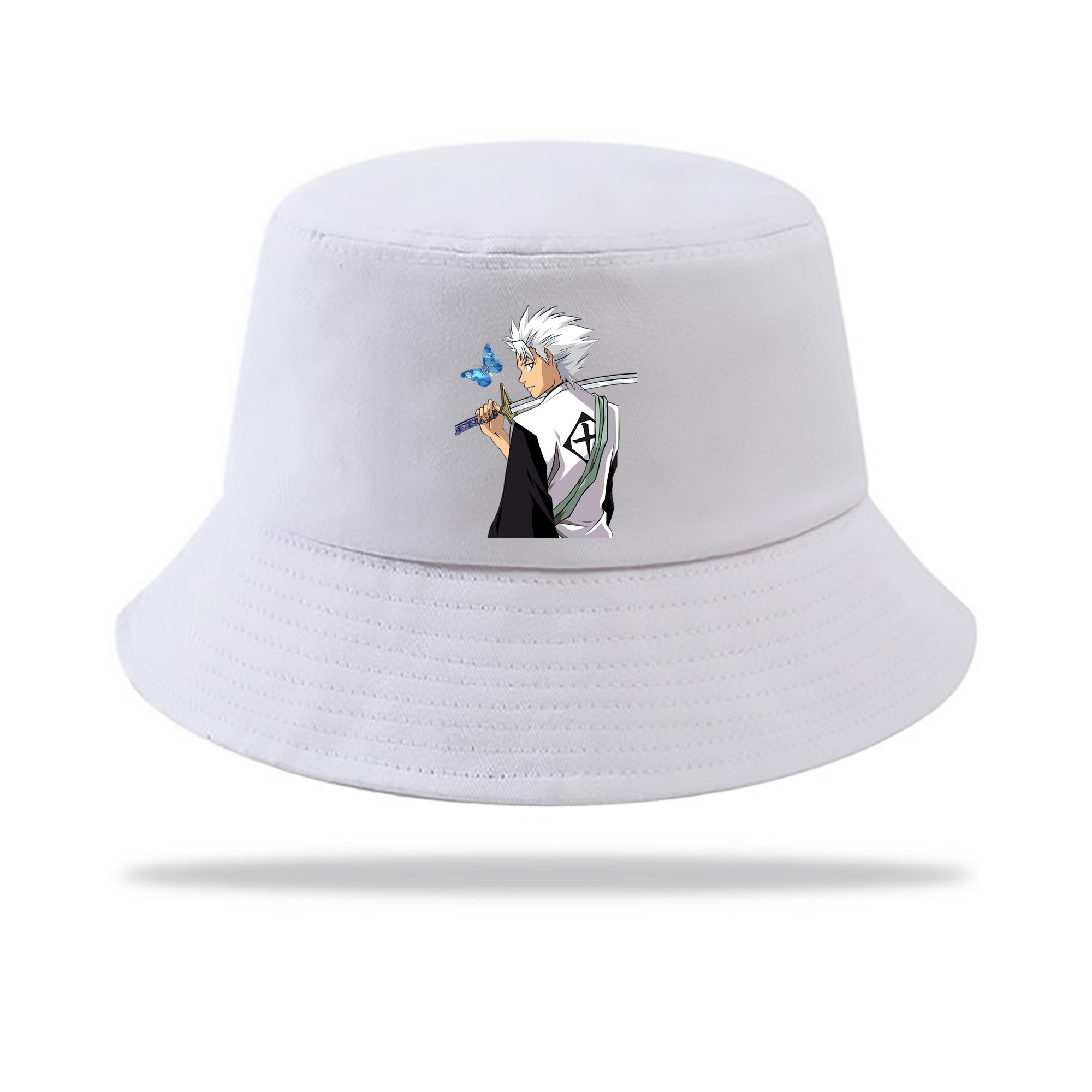 （画像用） ブリーチ 日番谷冬獅郎（ひつがや とうしろう） BLEACH Hitsugaya Toushirou アウトドア日除けバケットハット