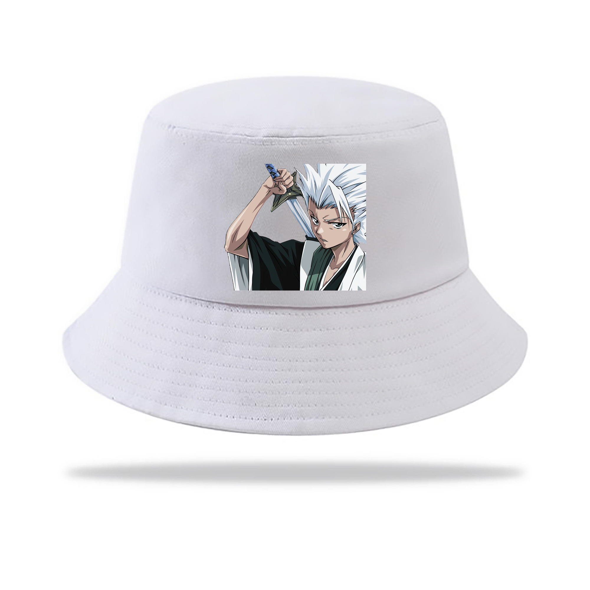 （画像用） ブリーチ 日番谷冬獅郎（ひつがや とうしろう） BLEACH Hitsugaya Toushirou アウトドア日除けバケットハット