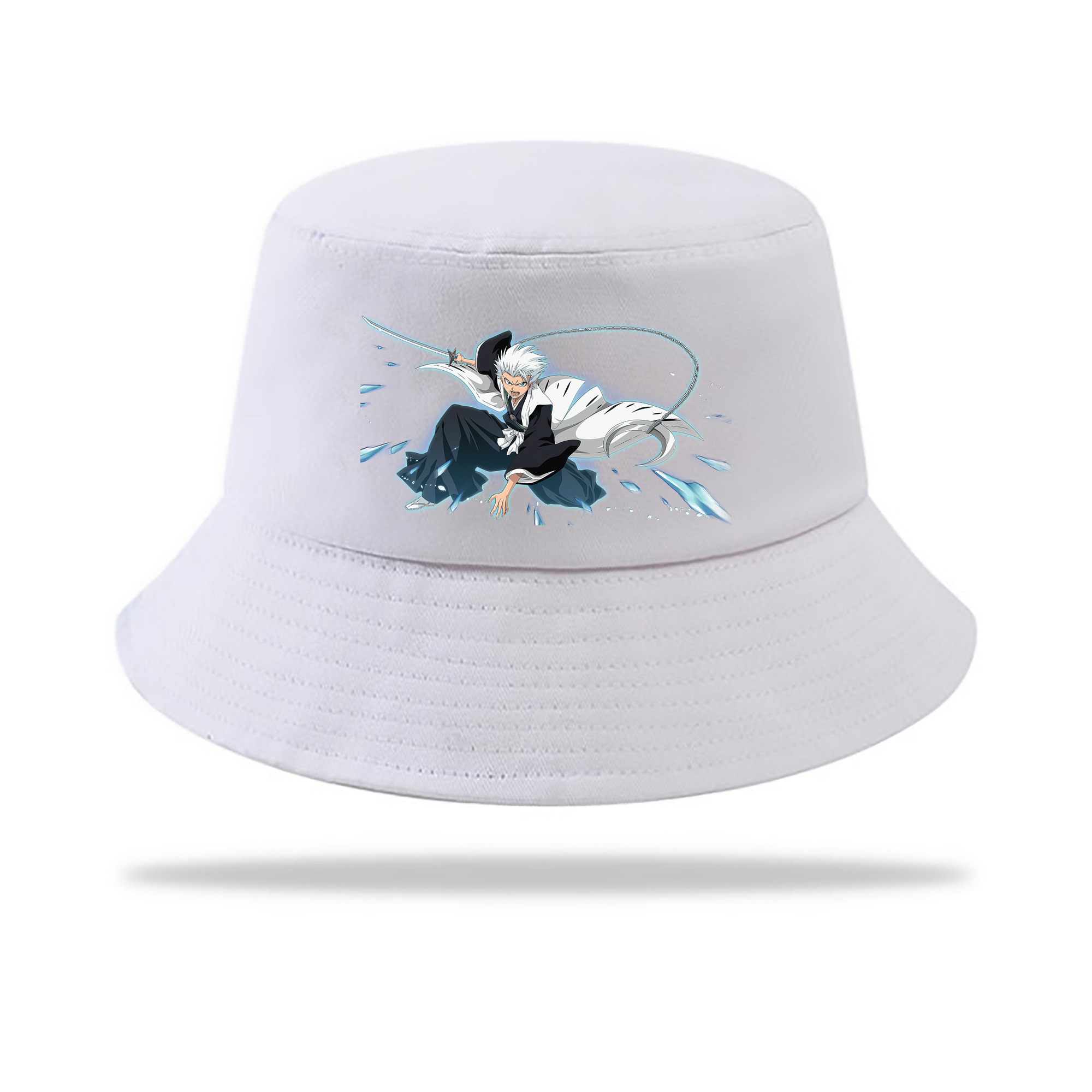 （画像用） ブリーチ 日番谷冬獅郎（ひつがや とうしろう） BLEACH Hitsugaya Toushirou アウトドア日除けバケットハット