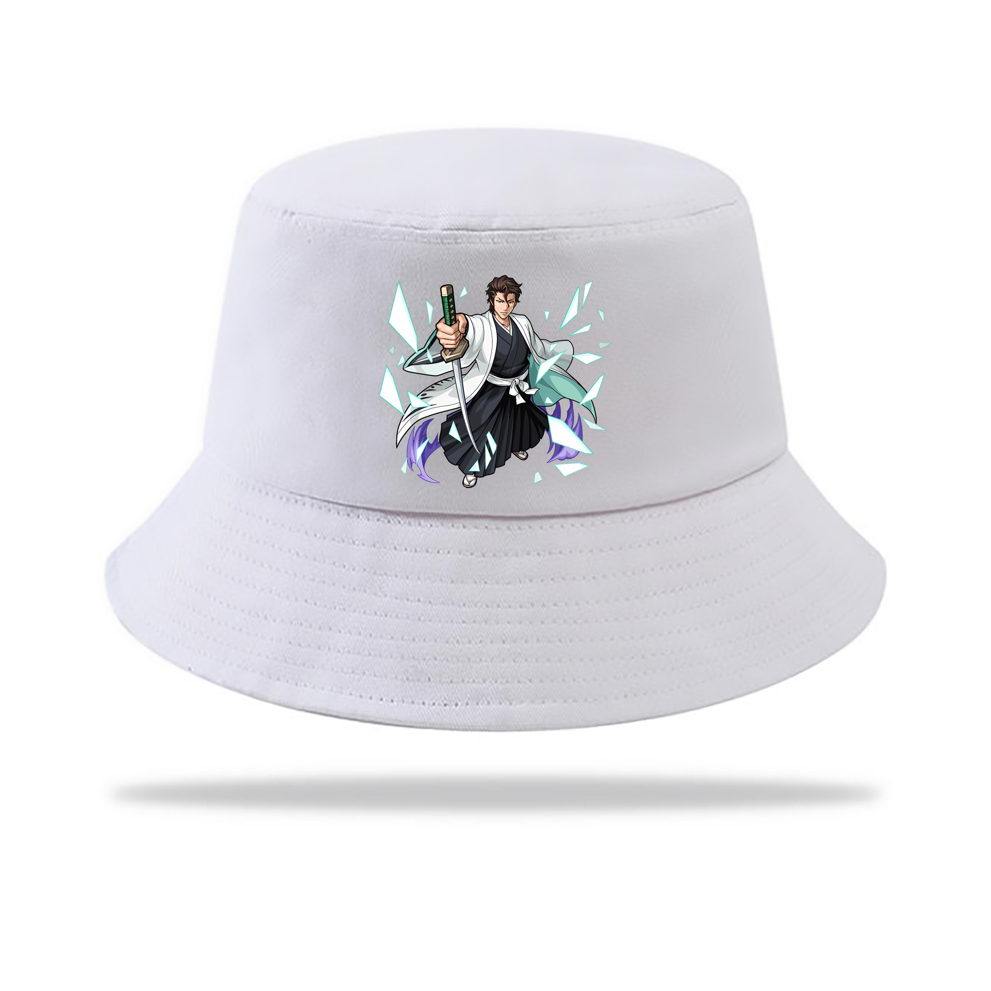 （画像用） ブリーチ 藍染 惣右介（あいぜん そうすけ） BLEACH Aizen Sousuke アウトドア日除けバケットハット