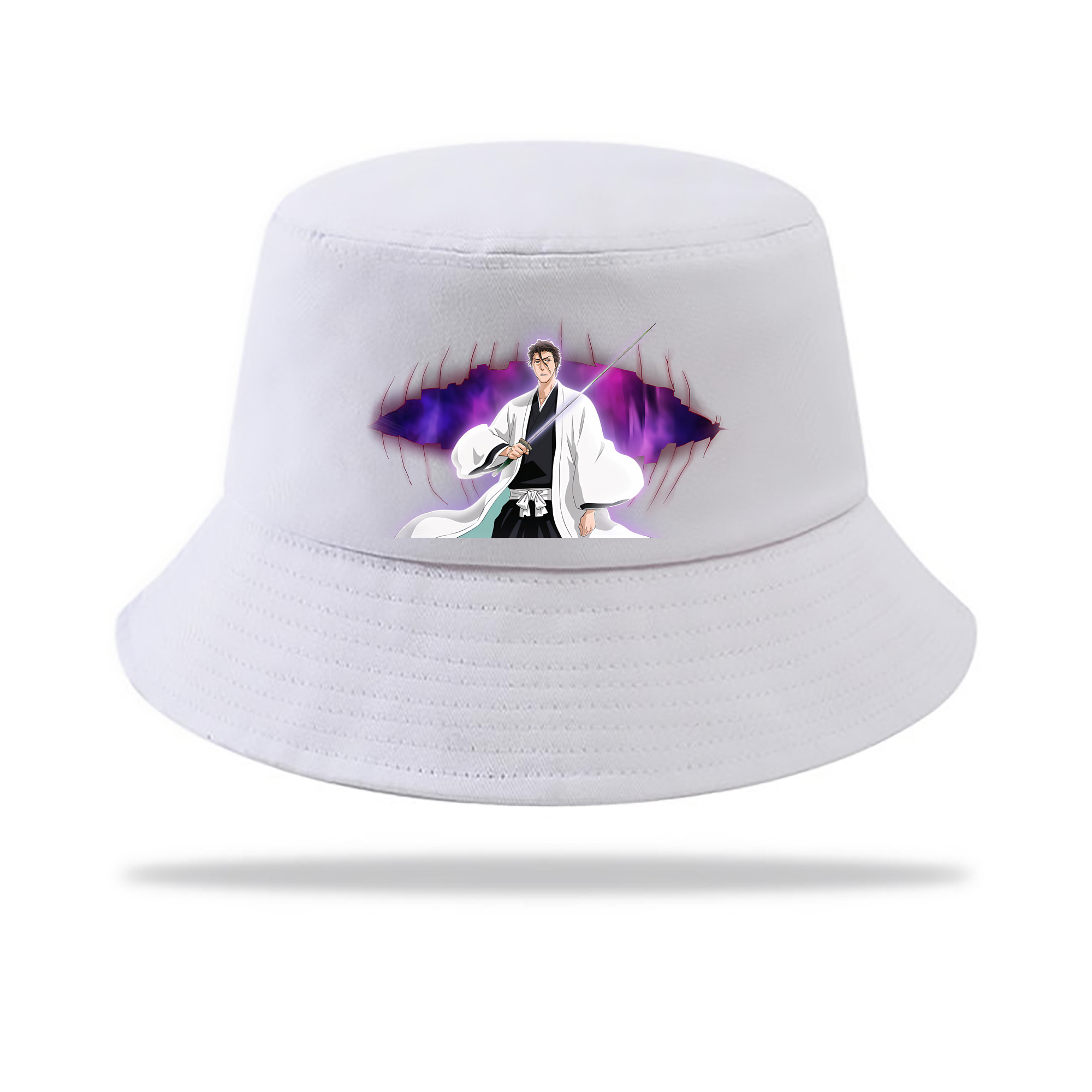（画像用） ブリーチ 藍染 惣右介（あいぜん そうすけ） BLEACH Aizen Sousuke アウトドア日除けバケットハット