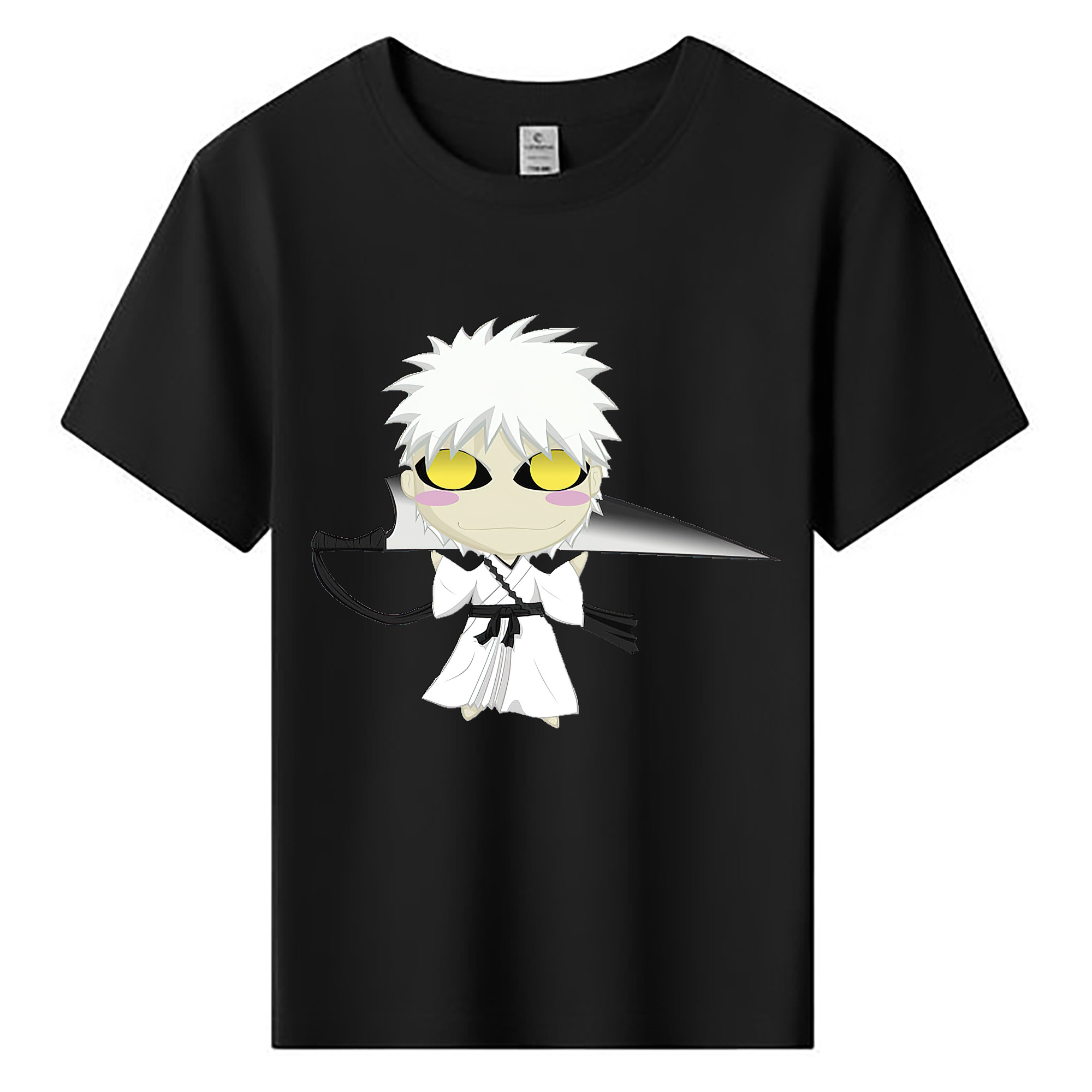 （画像用） ブリーチ 黒崎一護（くろさき いちご）BLEACH Kurosaki Ichigo 綿100％キッズTシャツ（フロントプリント）