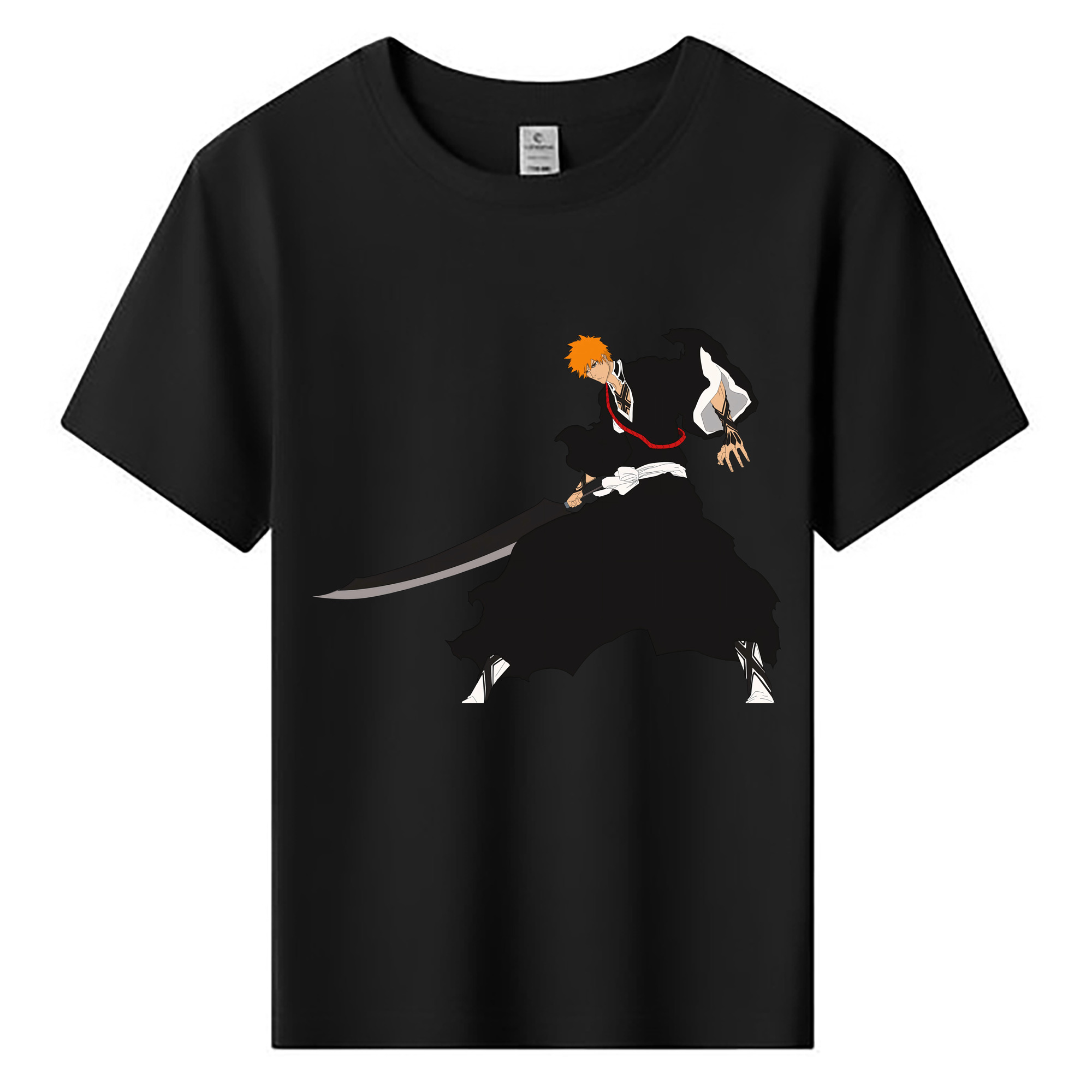 （画像用） ブリーチ 黒崎一護（くろさき いちご）BLEACH Kurosaki Ichigo 綿100％キッズTシャツ（フロントプリント）