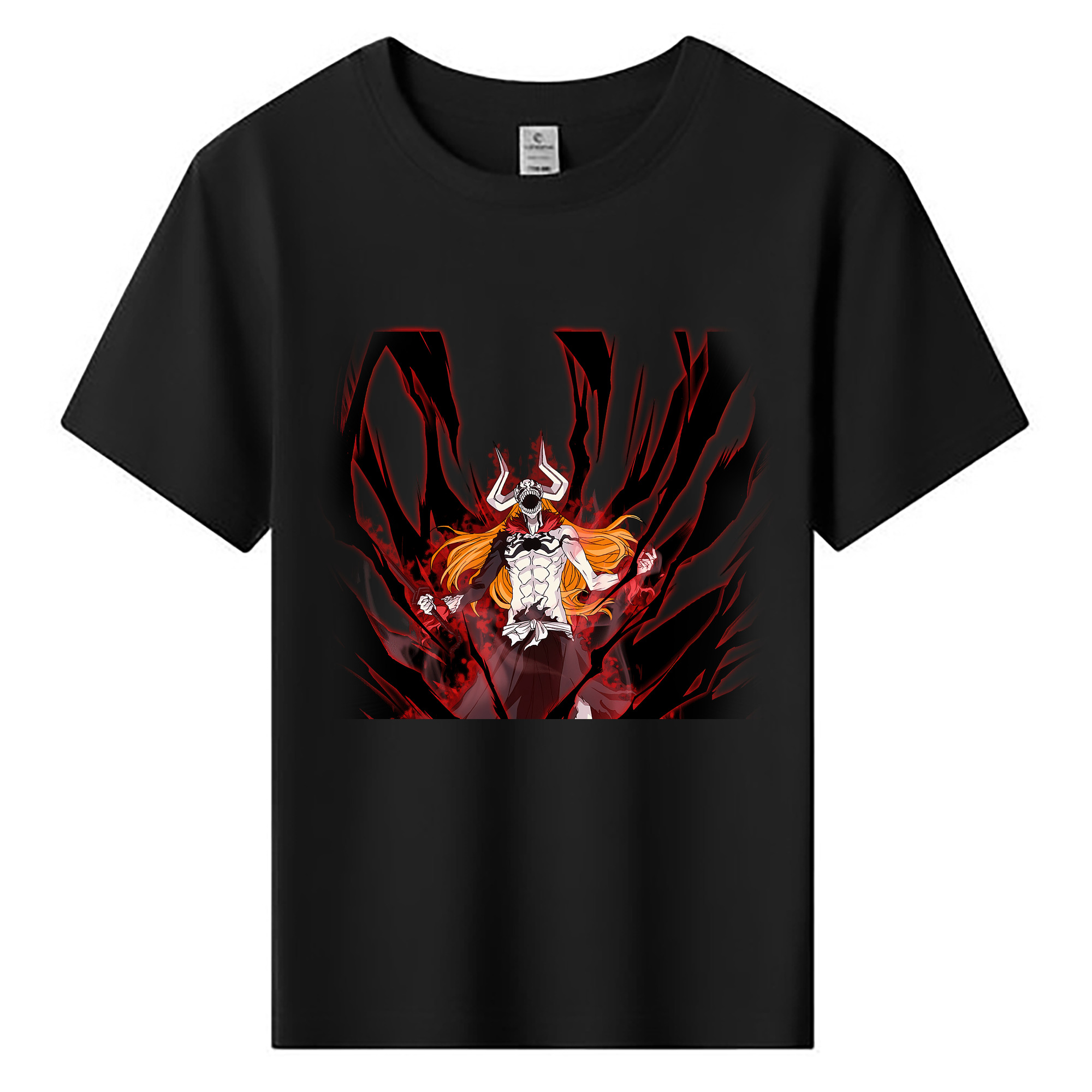 （画像用） ブリーチ 黒崎一護（くろさき いちご）BLEACH Kurosaki Ichigo 綿100％キッズTシャツ（フロントプリント）