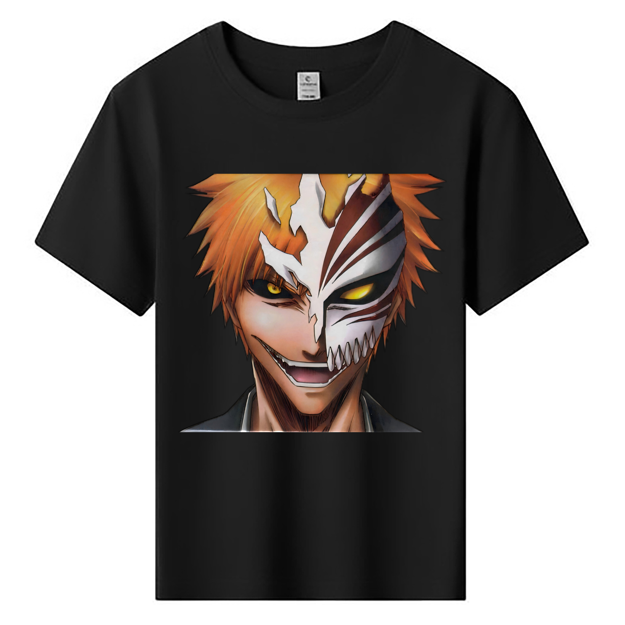 （画像用） ブリーチ 黒崎一護（くろさき いちご）BLEACH Kurosaki Ichigo 綿100％キッズTシャツ（フロントプリント）