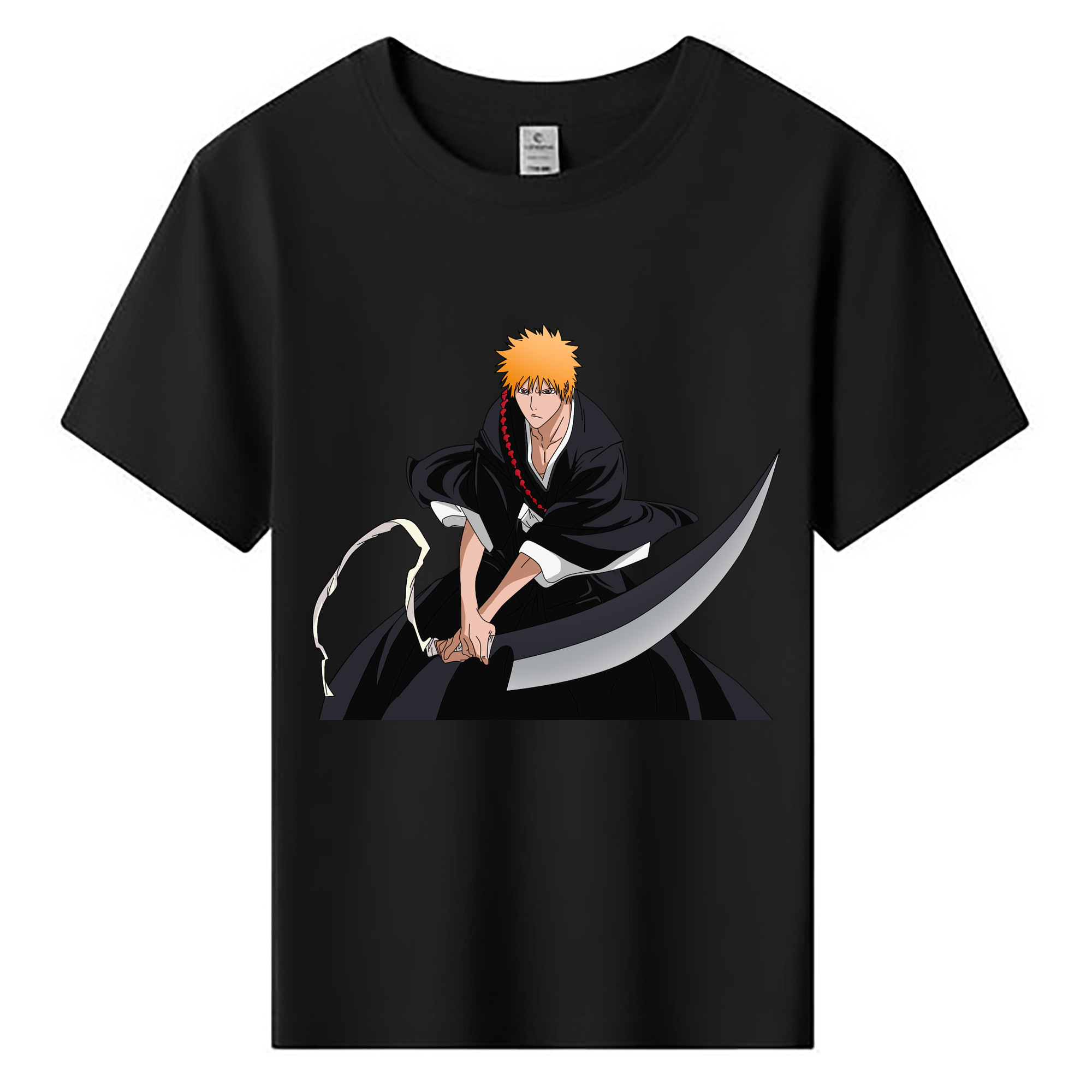 （画像用） ブリーチ 黒崎一護（くろさき いちご）BLEACH Kurosaki Ichigo 綿100％キッズTシャツ（フロントプリント）