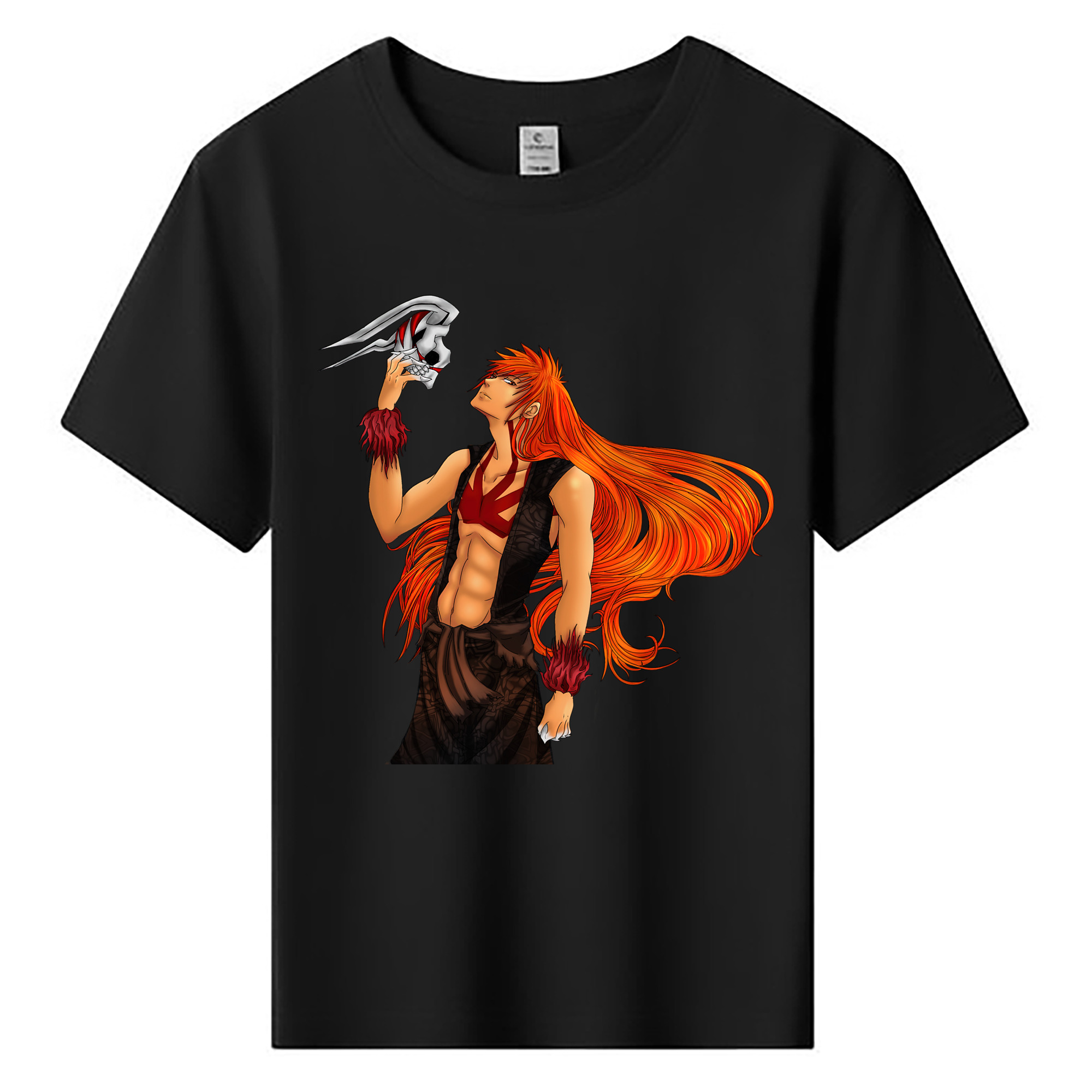 （画像用） ブリーチ 黒崎一護（くろさき いちご）BLEACH Kurosaki Ichigo 綿100％キッズTシャツ（フロントプリント）