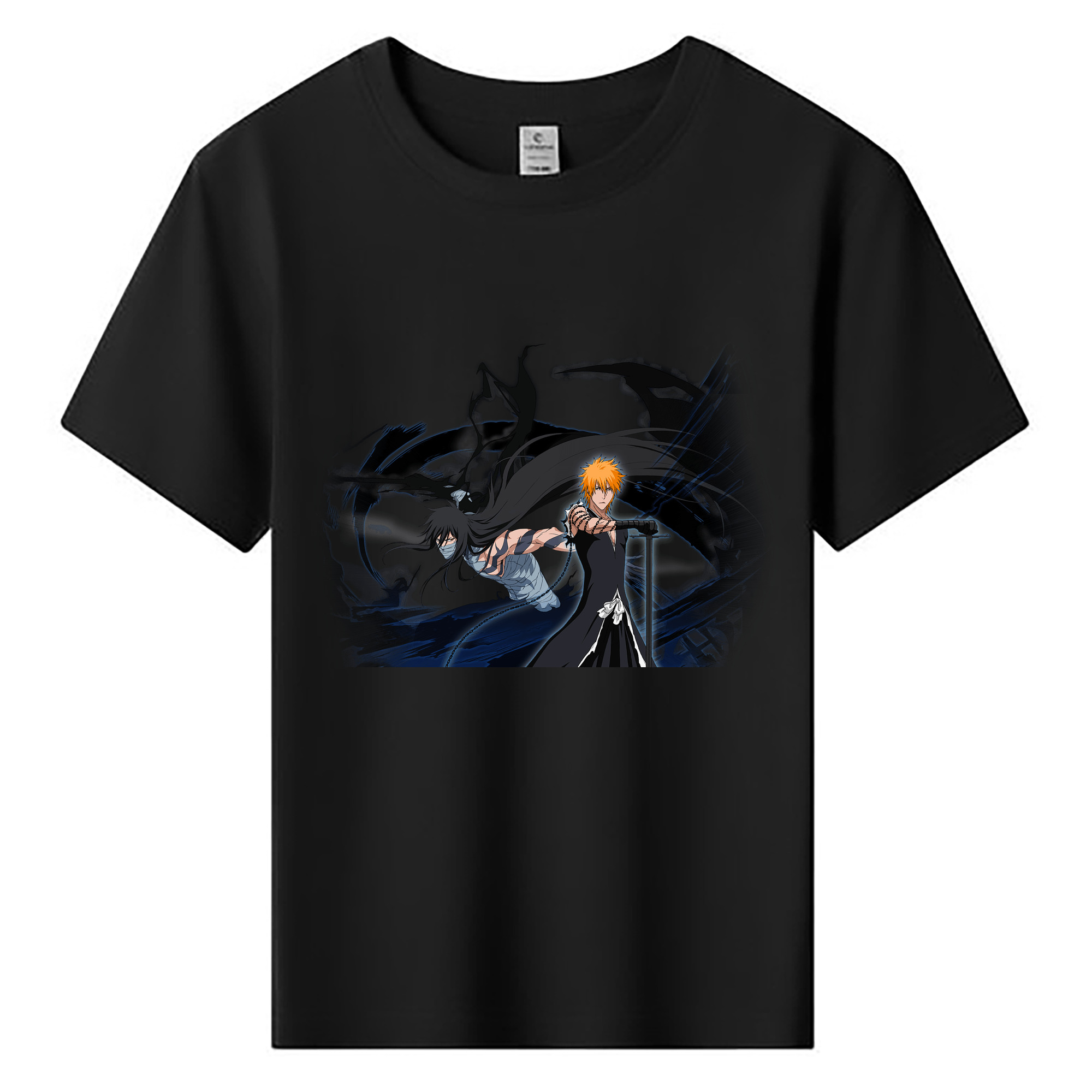 （画像用） ブリーチ 黒崎一護（くろさき いちご）BLEACH Kurosaki Ichigo 綿100％キッズTシャツ（フロントプリント）