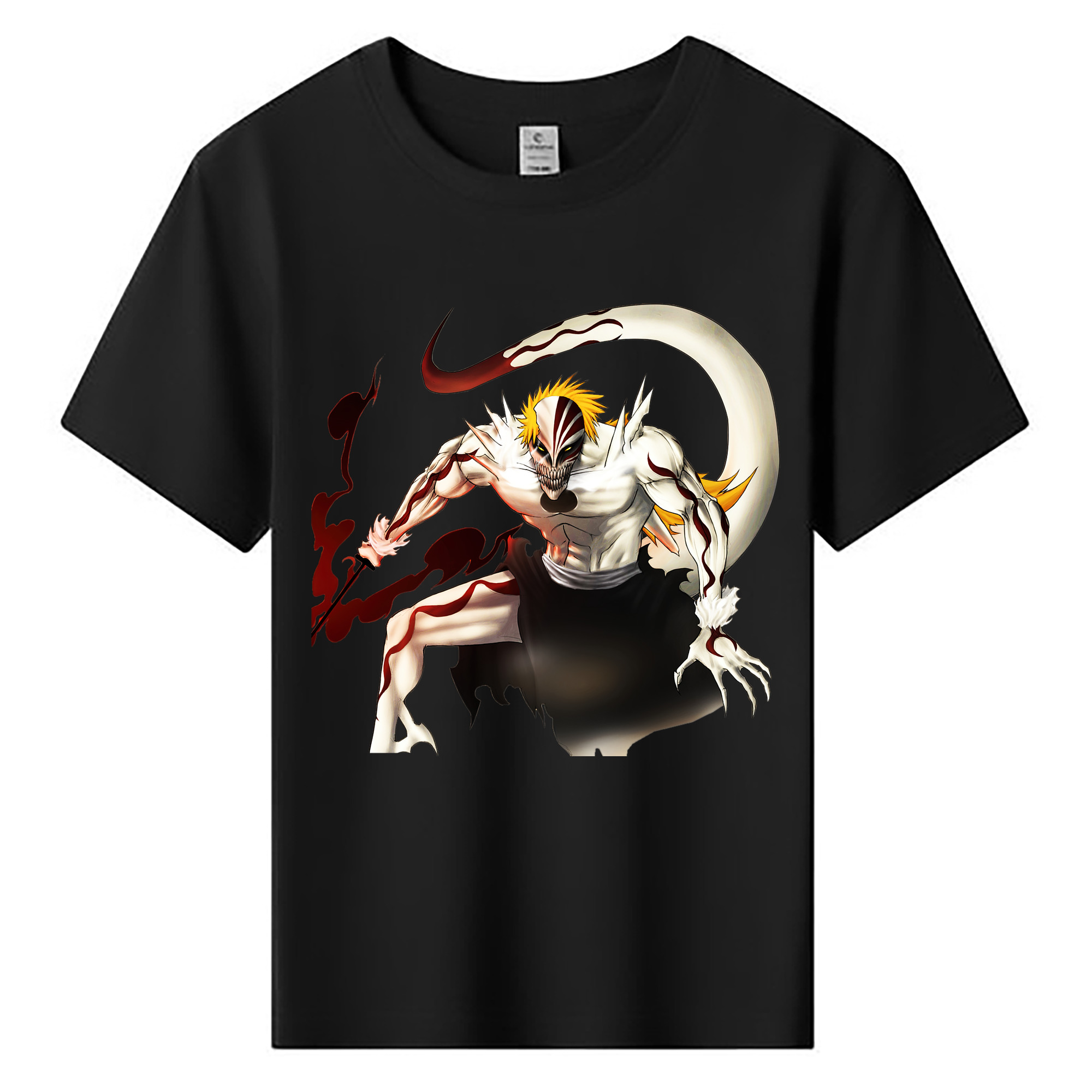 （画像用） ブリーチ 黒崎一護（くろさき いちご）BLEACH Kurosaki Ichigo 綿100％キッズTシャツ（フロントプリント）