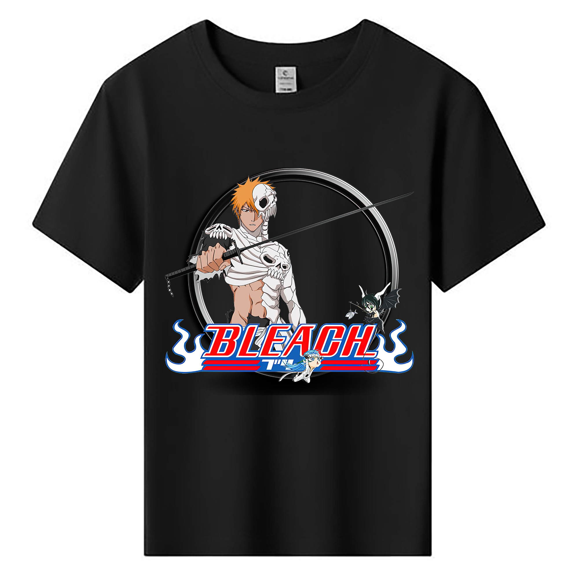 （画像用） ブリーチ 黒崎一護（くろさき いちご）BLEACH Kurosaki Ichigo 綿100％キッズTシャツ（フロントプリント）