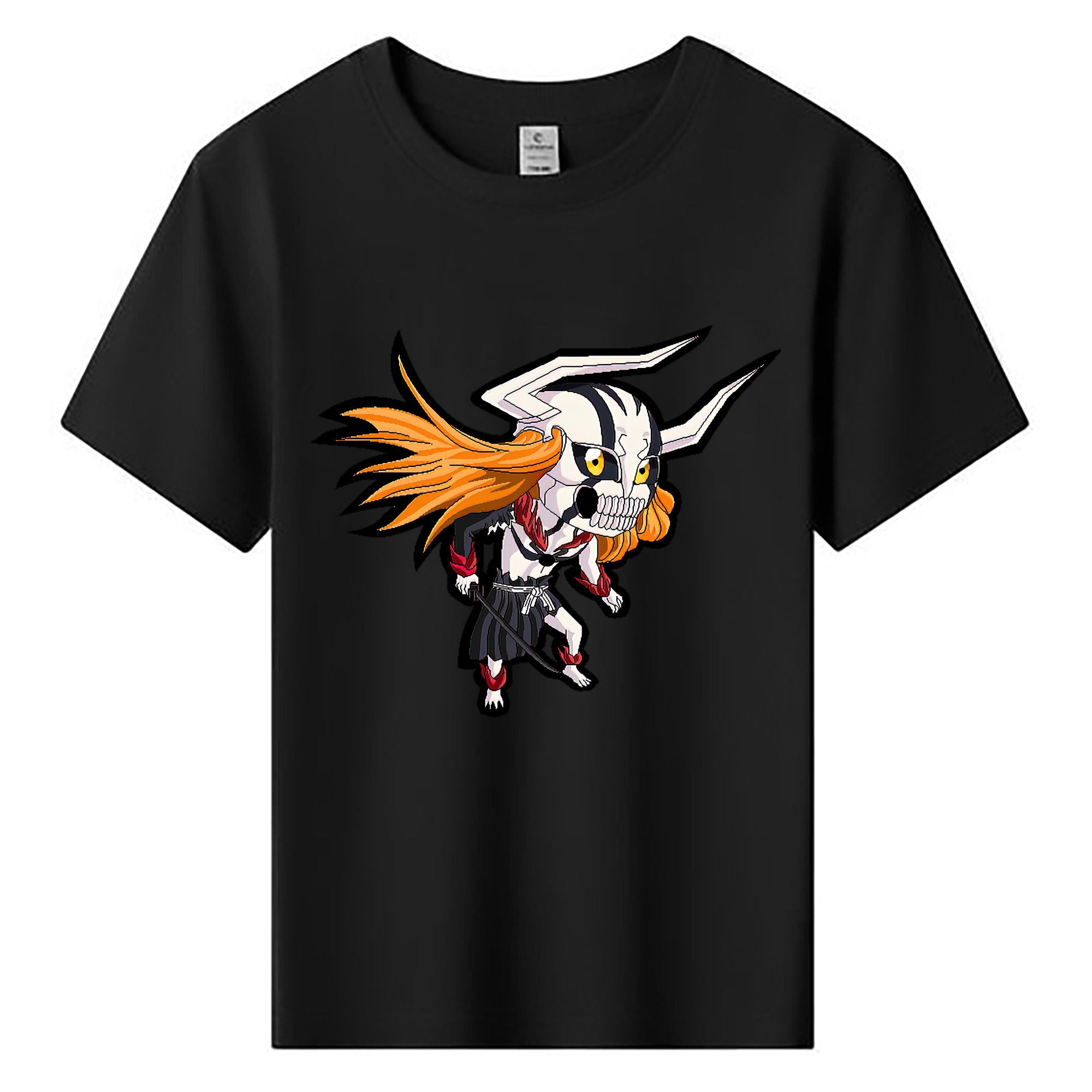 （画像用） ブリーチ 黒崎一護（くろさき いちご）BLEACH Kurosaki Ichigo 綿100％キッズTシャツ（フロントプリント）
