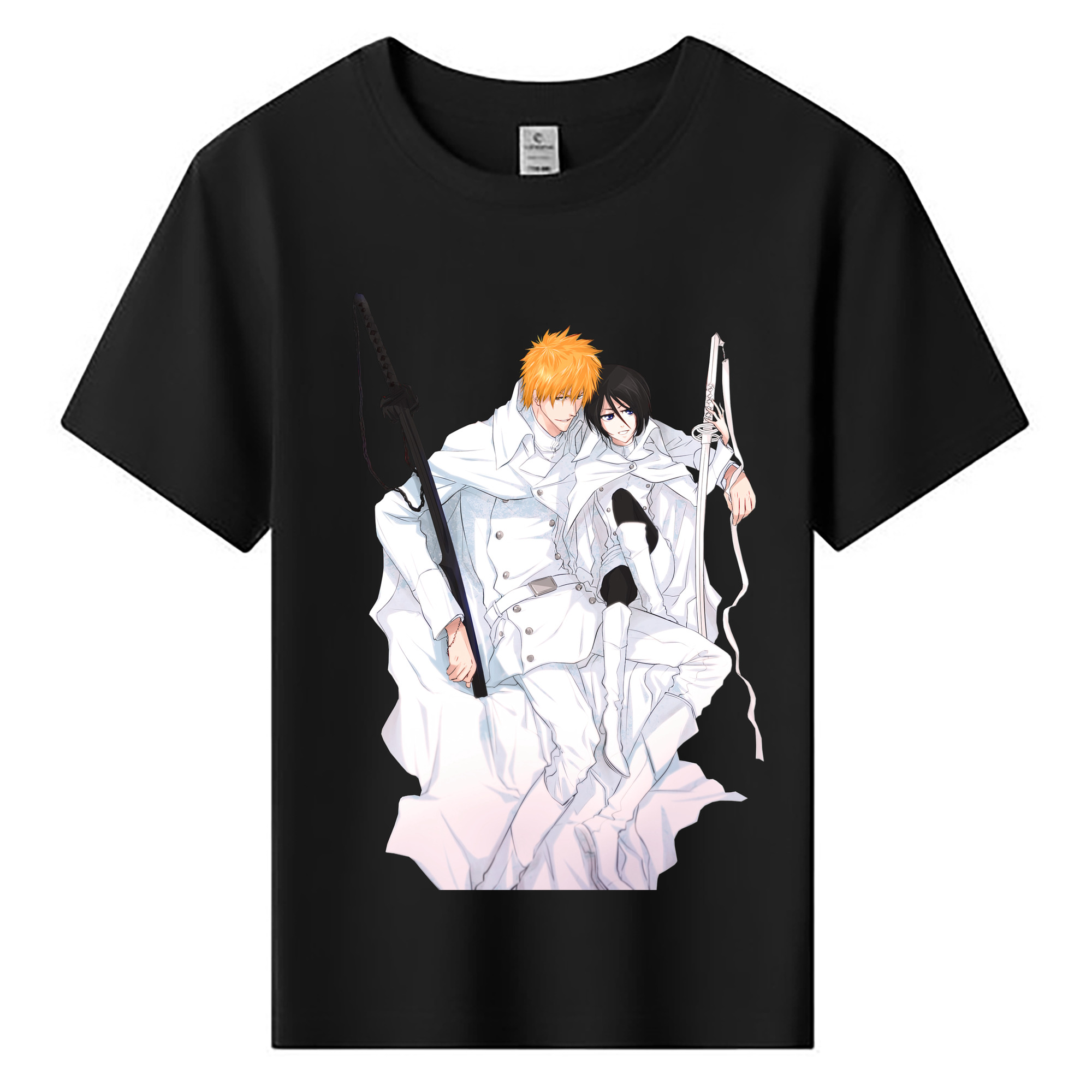 （画像用） ブリーチ 黒崎一護（くろさき いちご）BLEACH Kurosaki Ichigo 綿100％キッズTシャツ（フロントプリント）