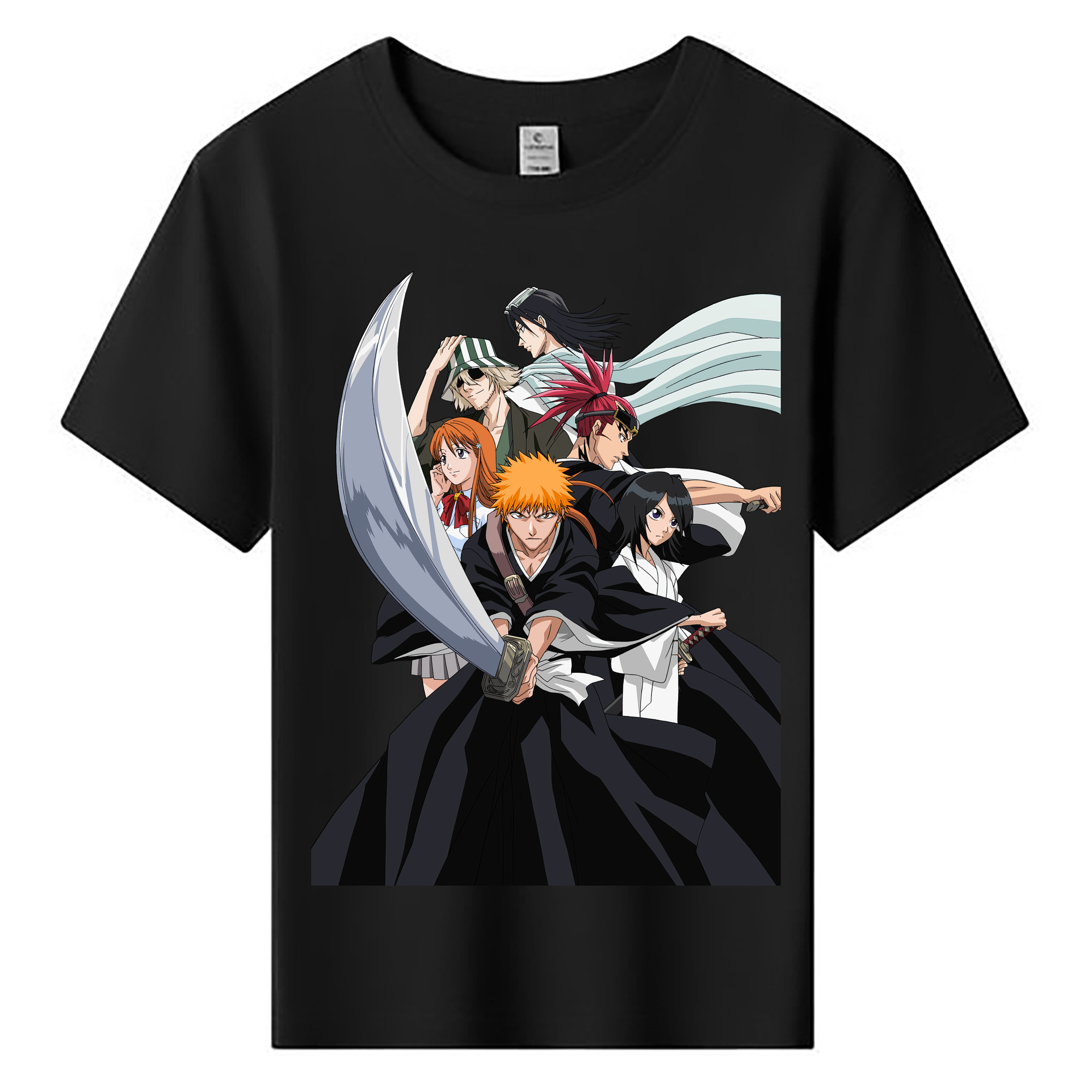（画像用） ブリーチ 黒崎一護（くろさき いちご）BLEACH Kurosaki Ichigo 綿100％キッズTシャツ（フロントプリント）