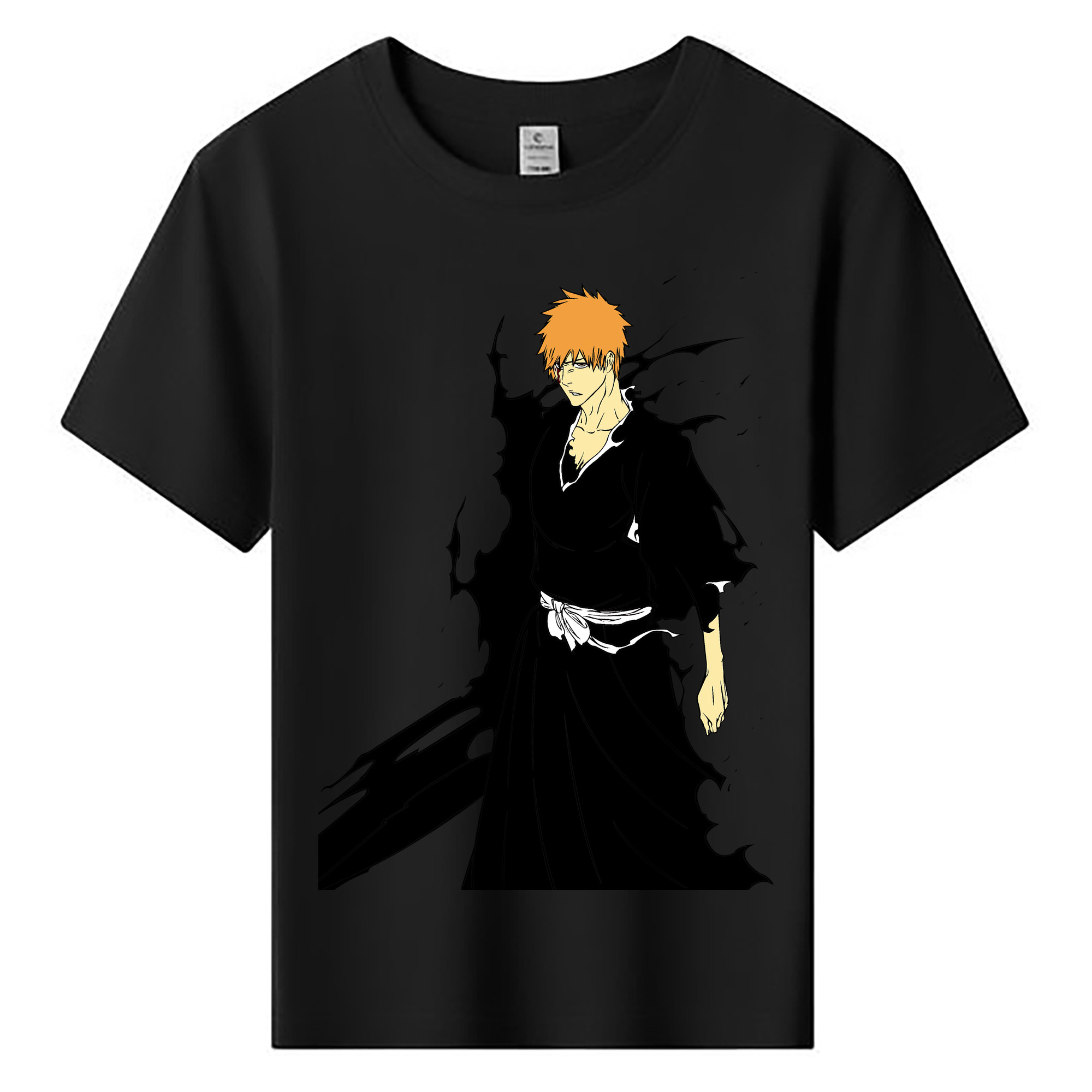 （画像用） ブリーチ 黒崎一護（くろさき いちご）BLEACH Kurosaki Ichigo 綿100％キッズTシャツ（フロントプリント）