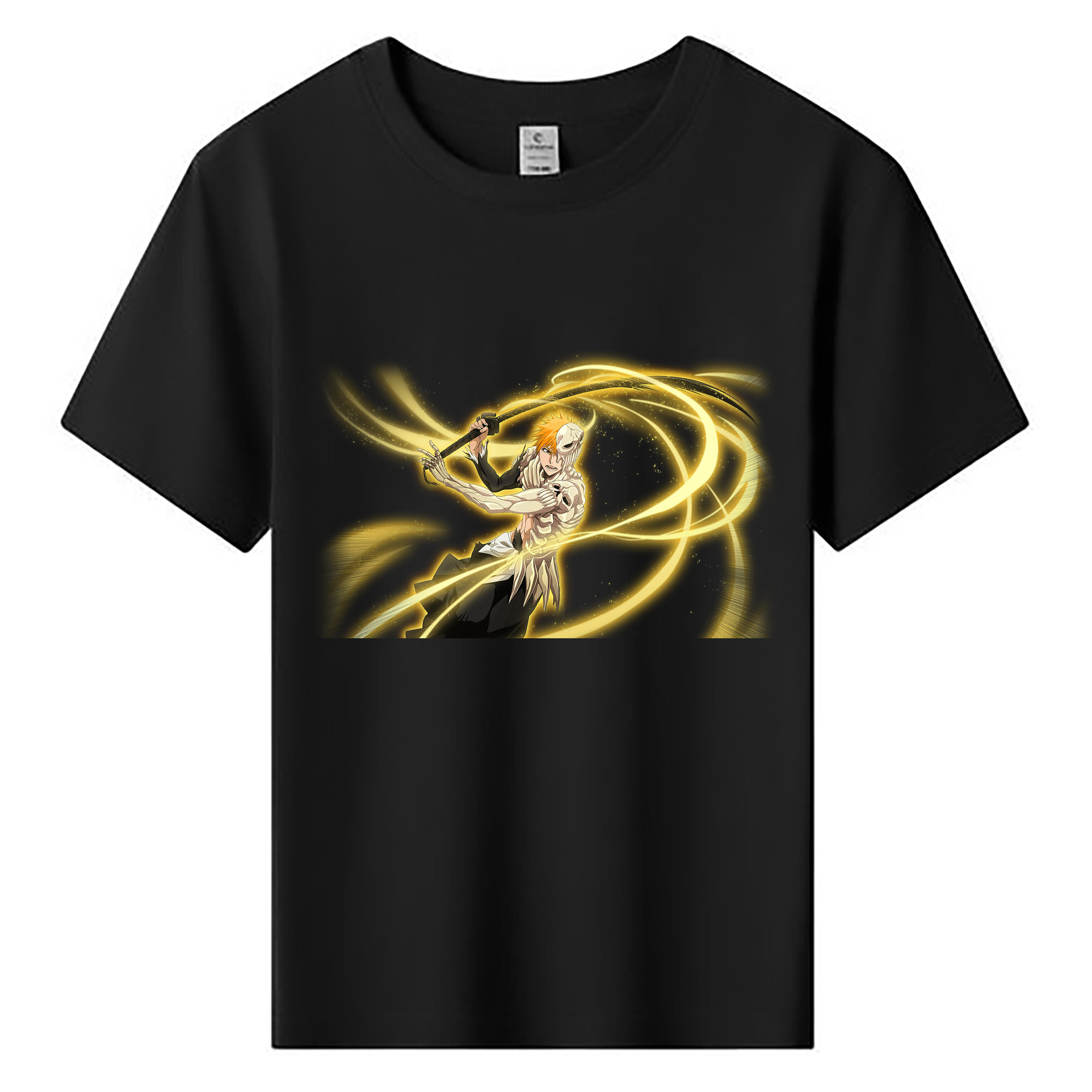 （画像用） ブリーチ 黒崎一護（くろさき いちご）BLEACH Kurosaki Ichigo 綿100％キッズTシャツ（フロントプリント）