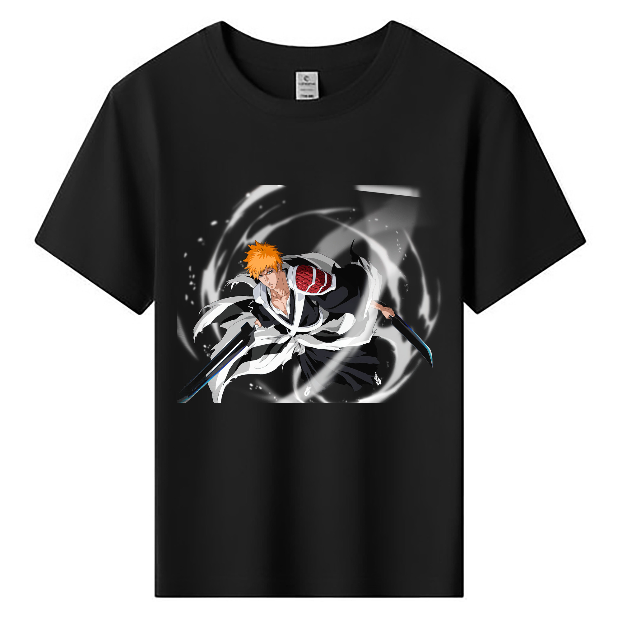 （画像用） ブリーチ 黒崎一護（くろさき いちご）BLEACH Kurosaki Ichigo 綿100％キッズTシャツ（フロントプリント）
