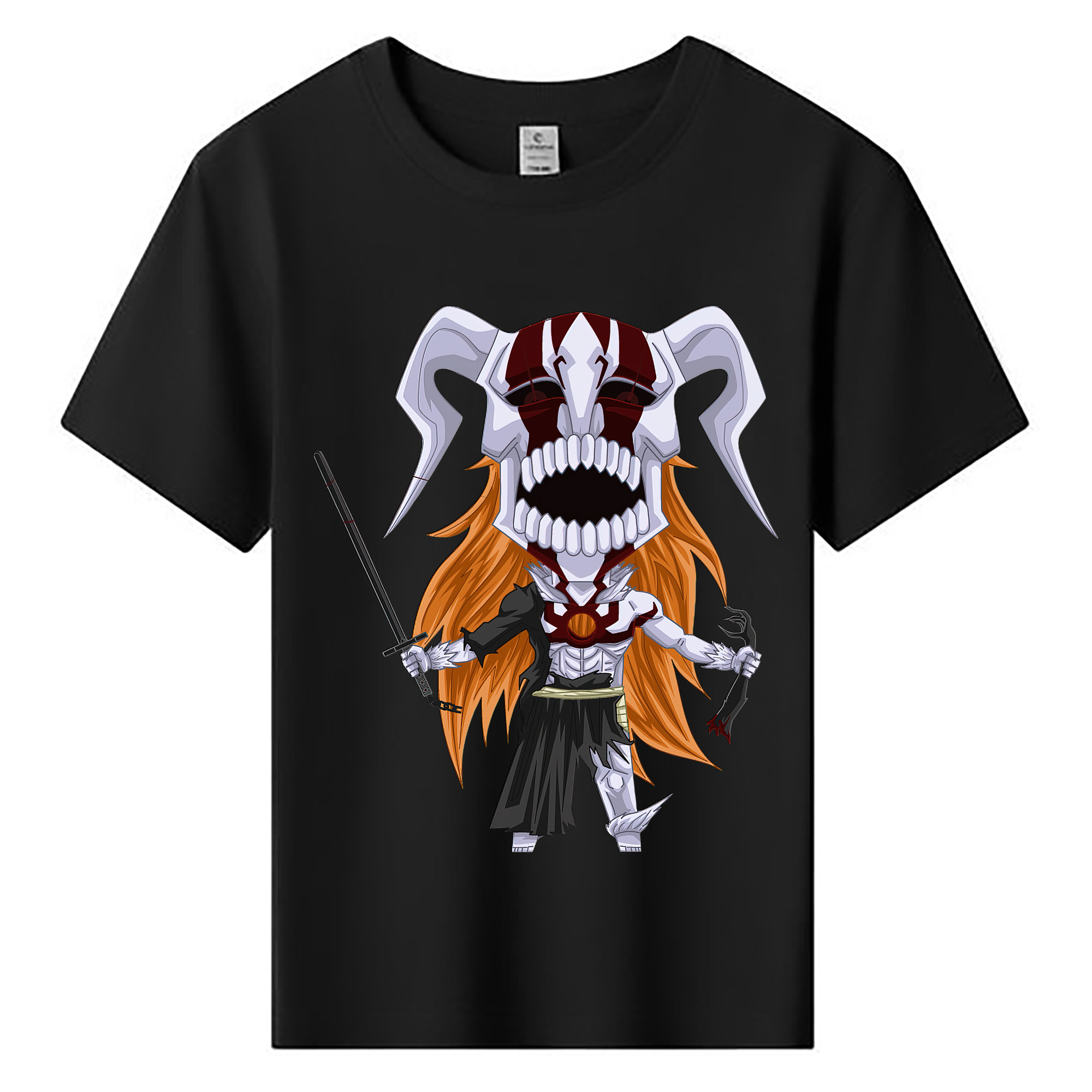 （画像用） ブリーチ 黒崎一護（くろさき いちご）BLEACH Kurosaki Ichigo 綿100％キッズTシャツ（フロントプリント）