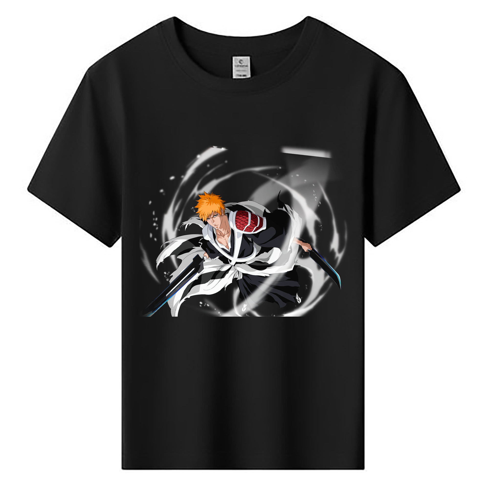（画像用） ブリーチ 黒崎一護（くろさき いちご）BLEACH Kurosaki Ichigo 綿100％キッズTシャツ（フロントプリント）