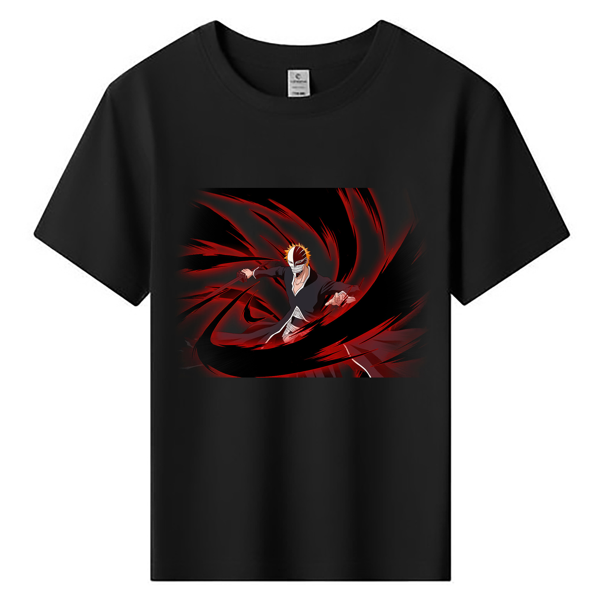 （画像用） ブリーチ 黒崎一護（くろさき いちご）BLEACH Kurosaki Ichigo 綿100％キッズTシャツ（フロントプリント）