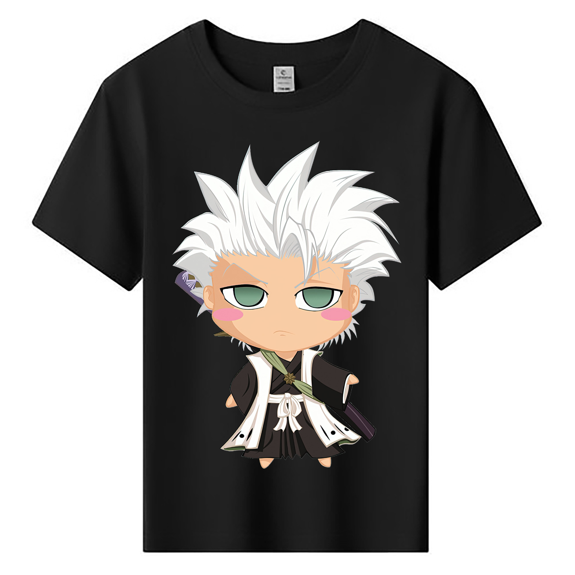（画像用） ブリーチ 日番谷冬獅郎（ひつがや とうしろう） BLEACH Hitsugaya Toushirou 綿100％キッズTシャツ（フロントプリント）