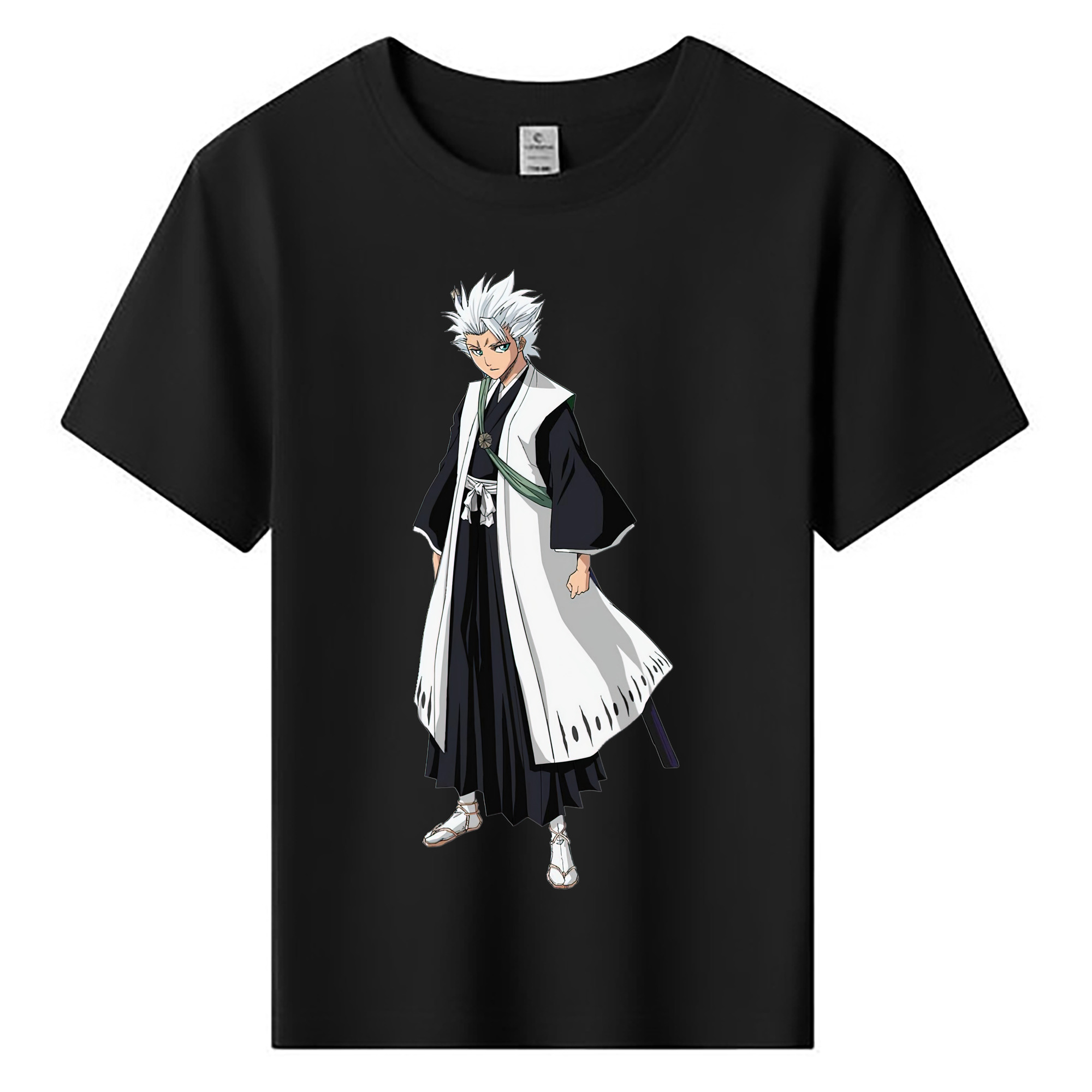 （画像用） ブリーチ 日番谷冬獅郎（ひつがや とうしろう） BLEACH Hitsugaya Toushirou 綿100％キッズTシャツ（フロントプリント）
