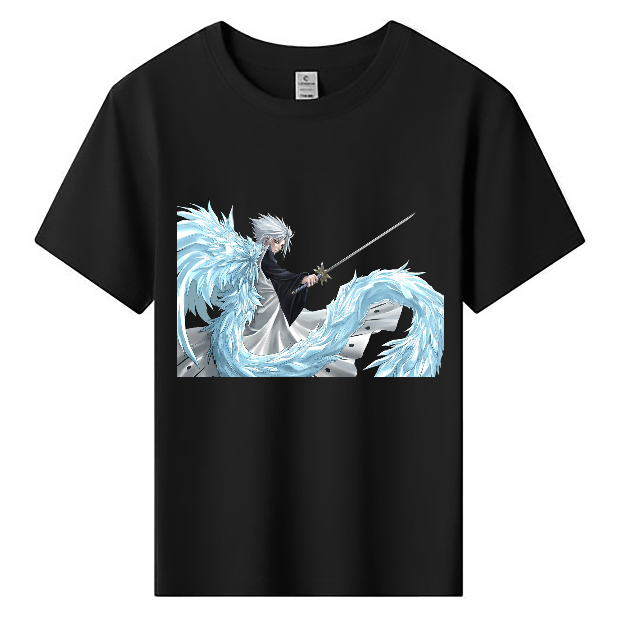 （画像用） ブリーチ 日番谷冬獅郎（ひつがや とうしろう） BLEACH Hitsugaya Toushirou 綿100％キッズTシャツ（フロントプリント）